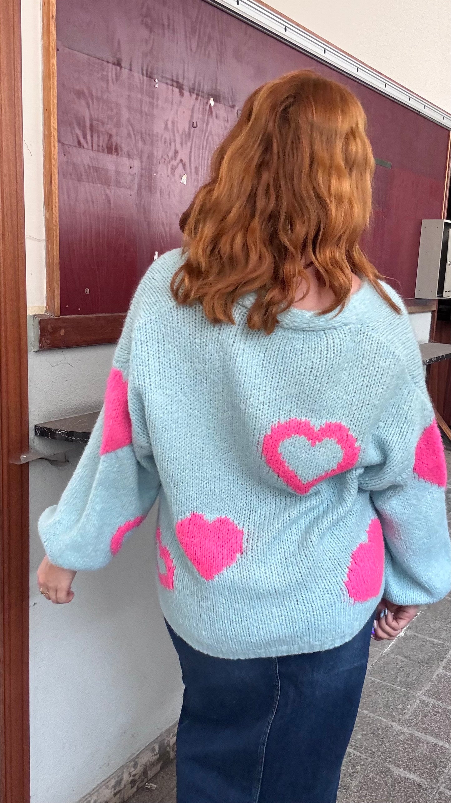 Love cardigan - blauw