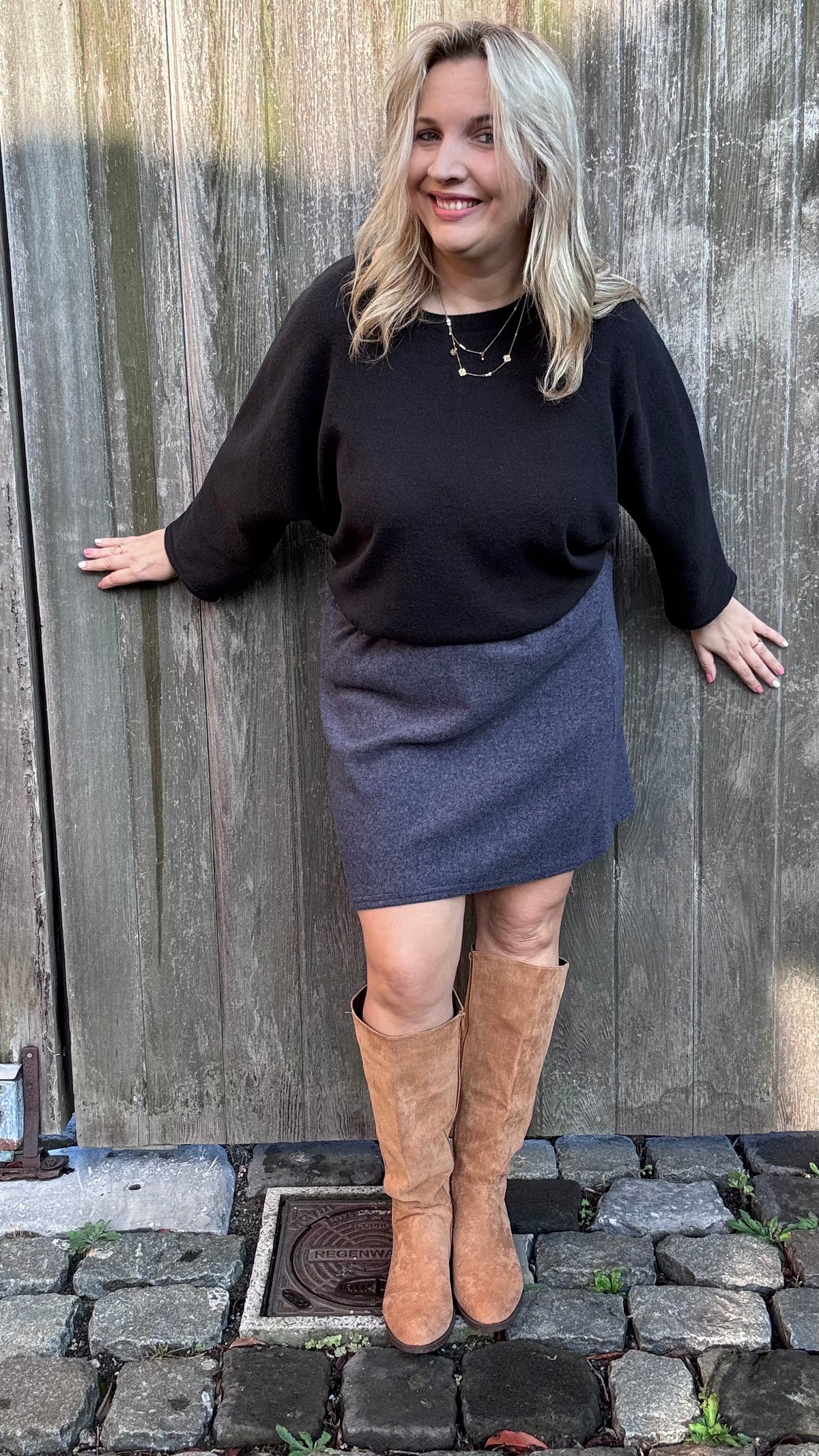Basic rok - Donkerblauw