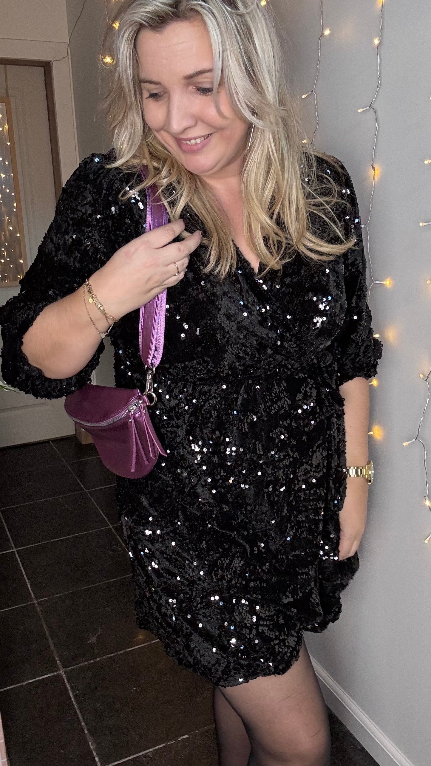 Heuptas metallic - Paars