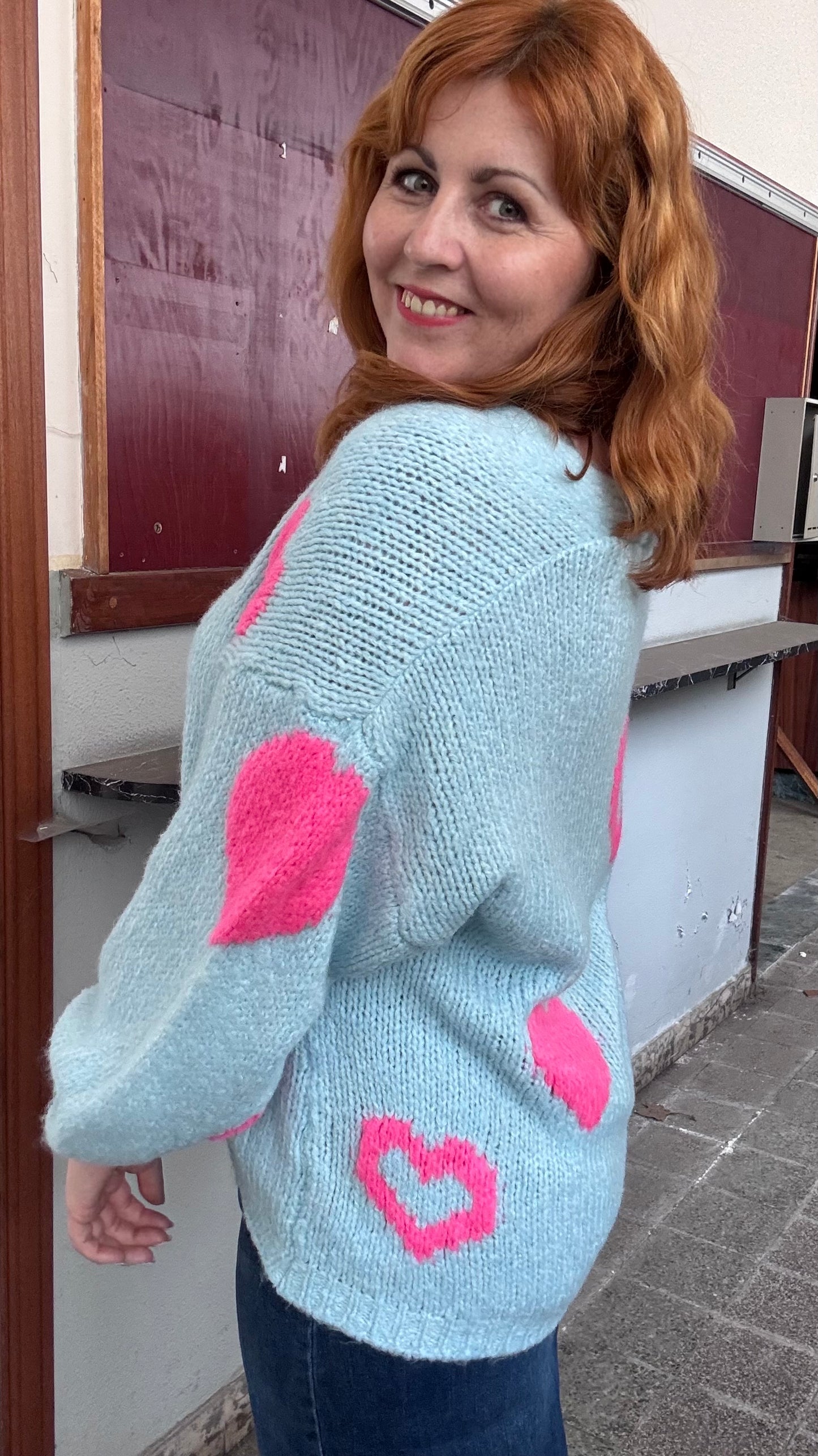 Love cardigan - blauw