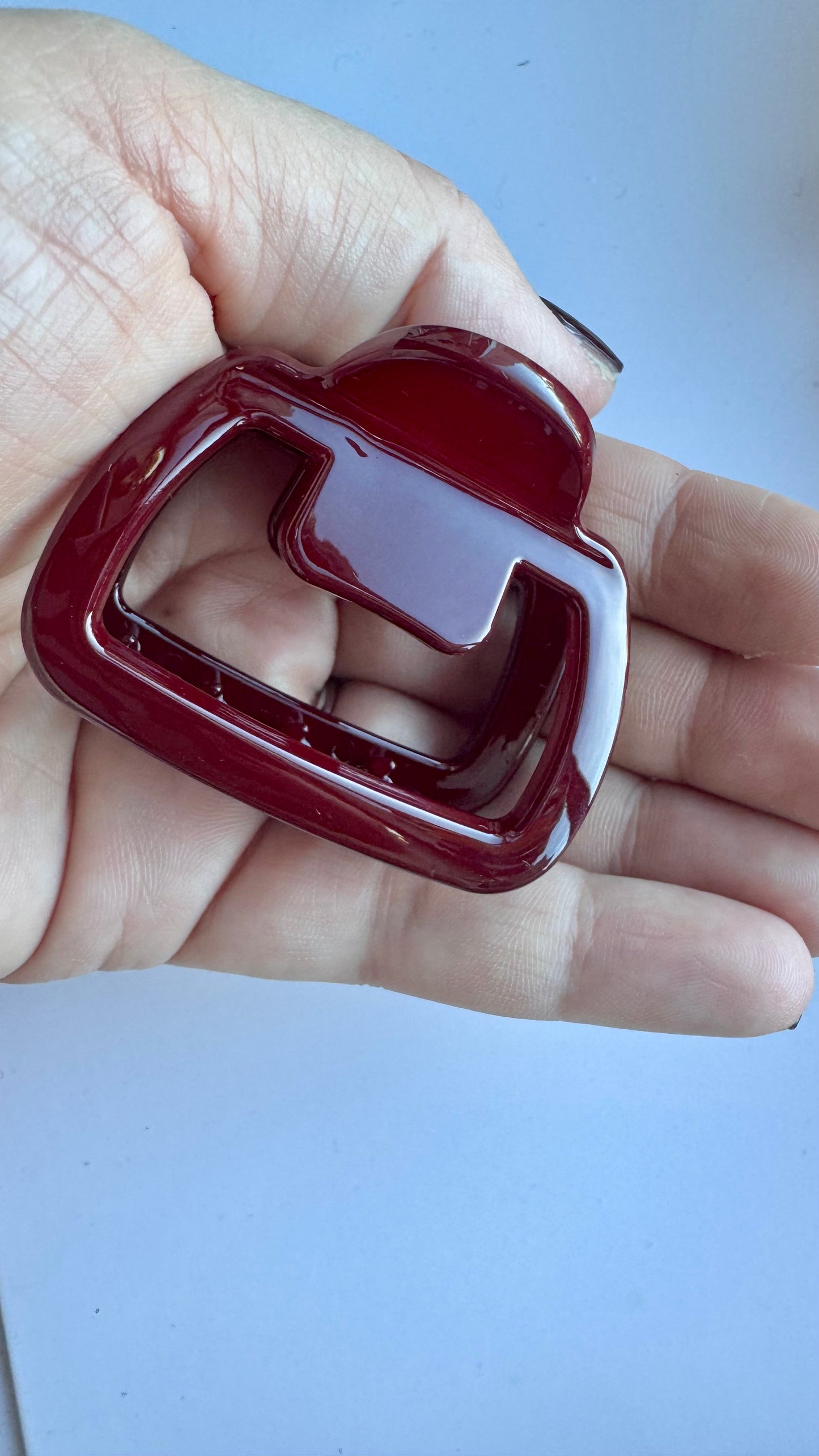 Haarspeld basic burgundy