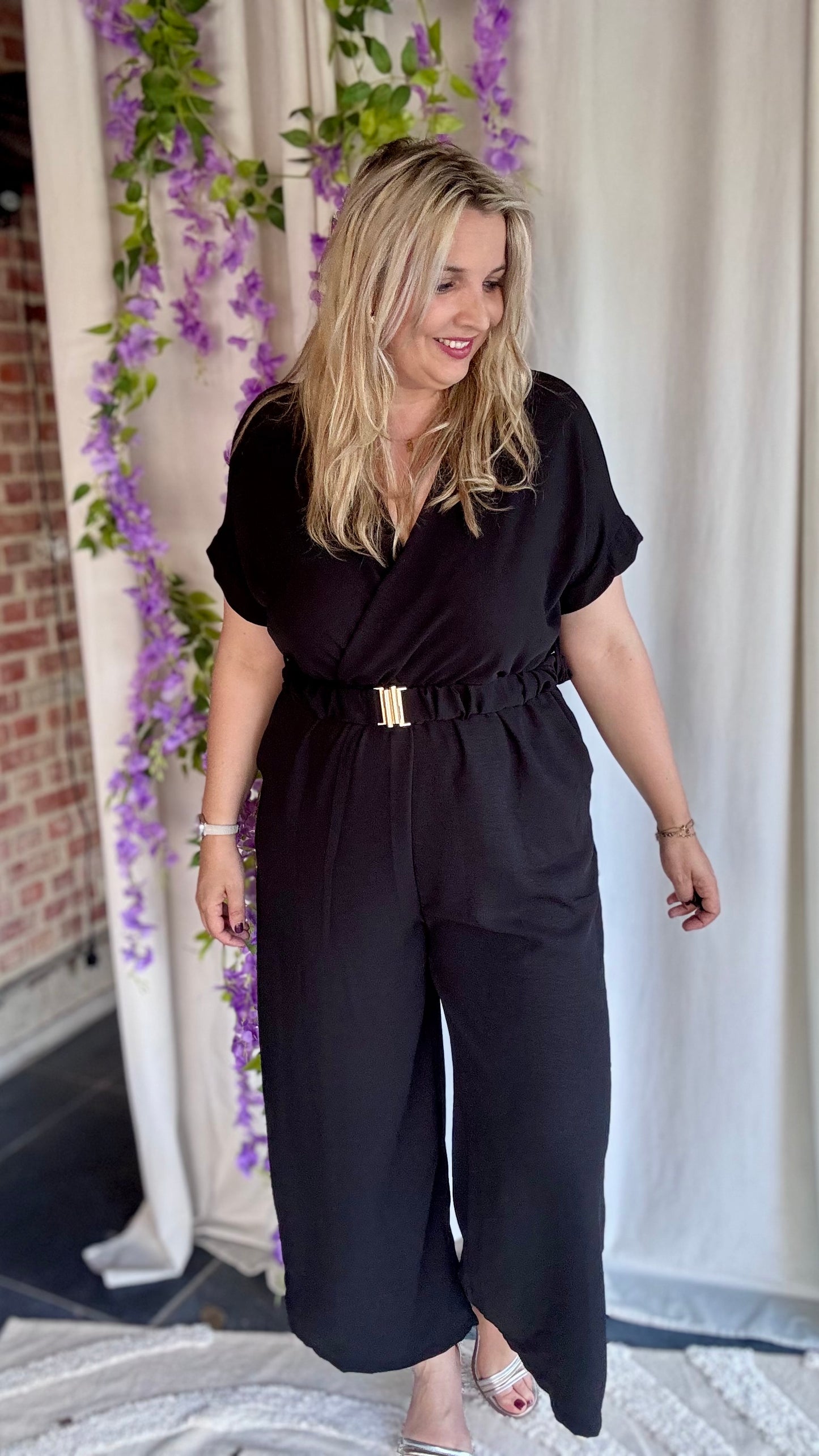 Nina jumpsuit zwart