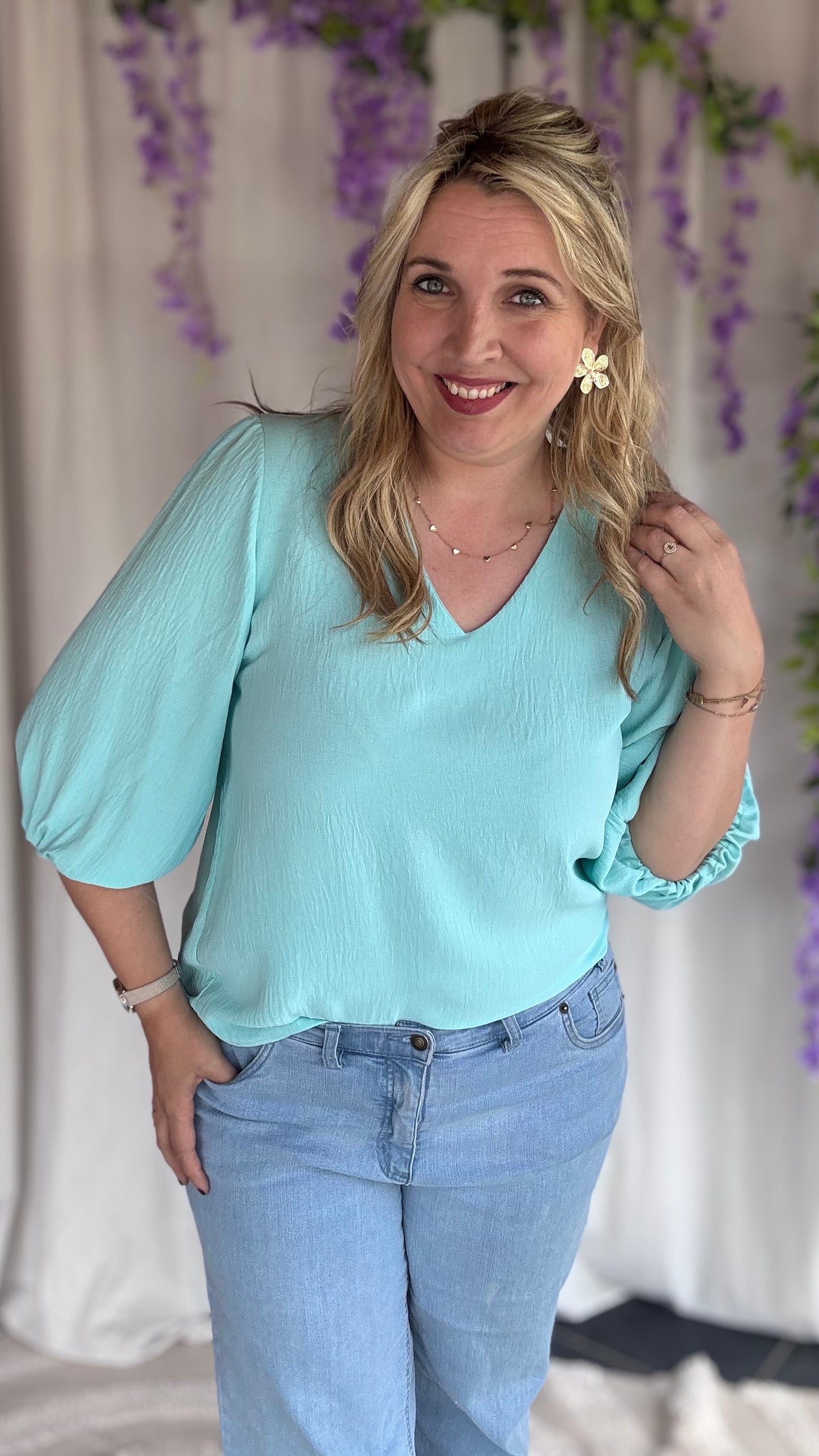 Minty blouse
