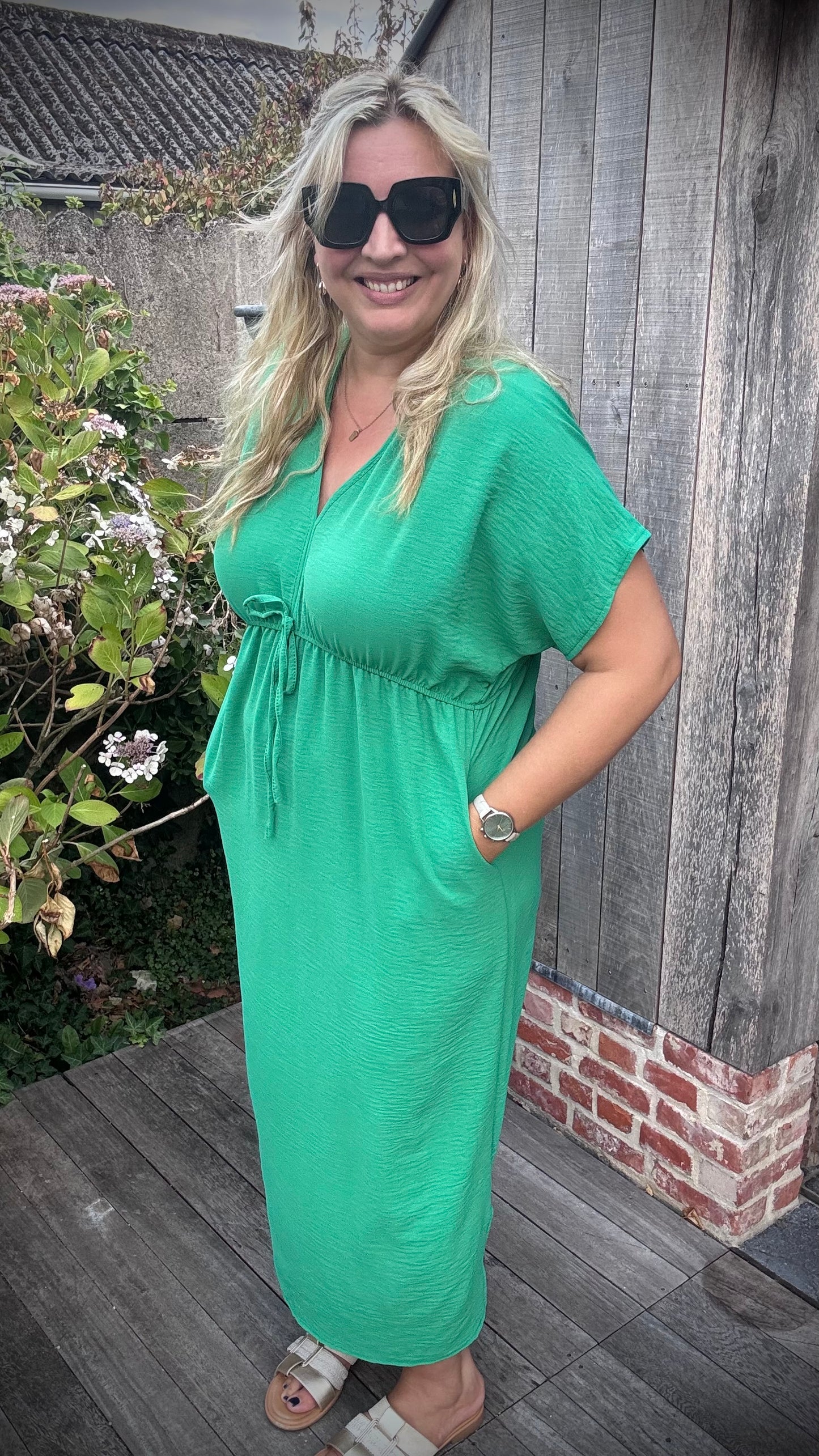 Laurie jurk groen