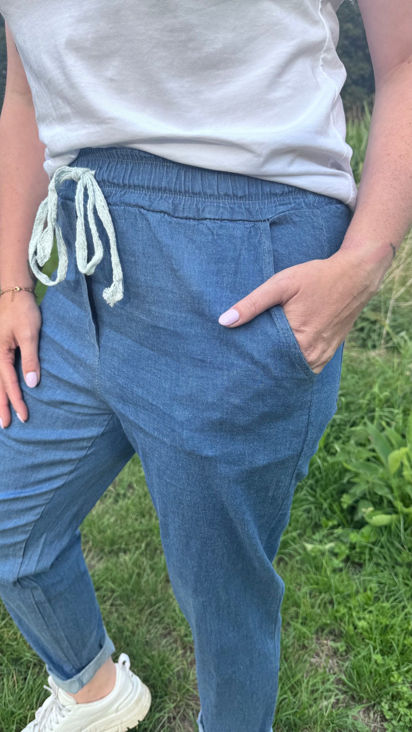 Jogging jeans - donkerblauw