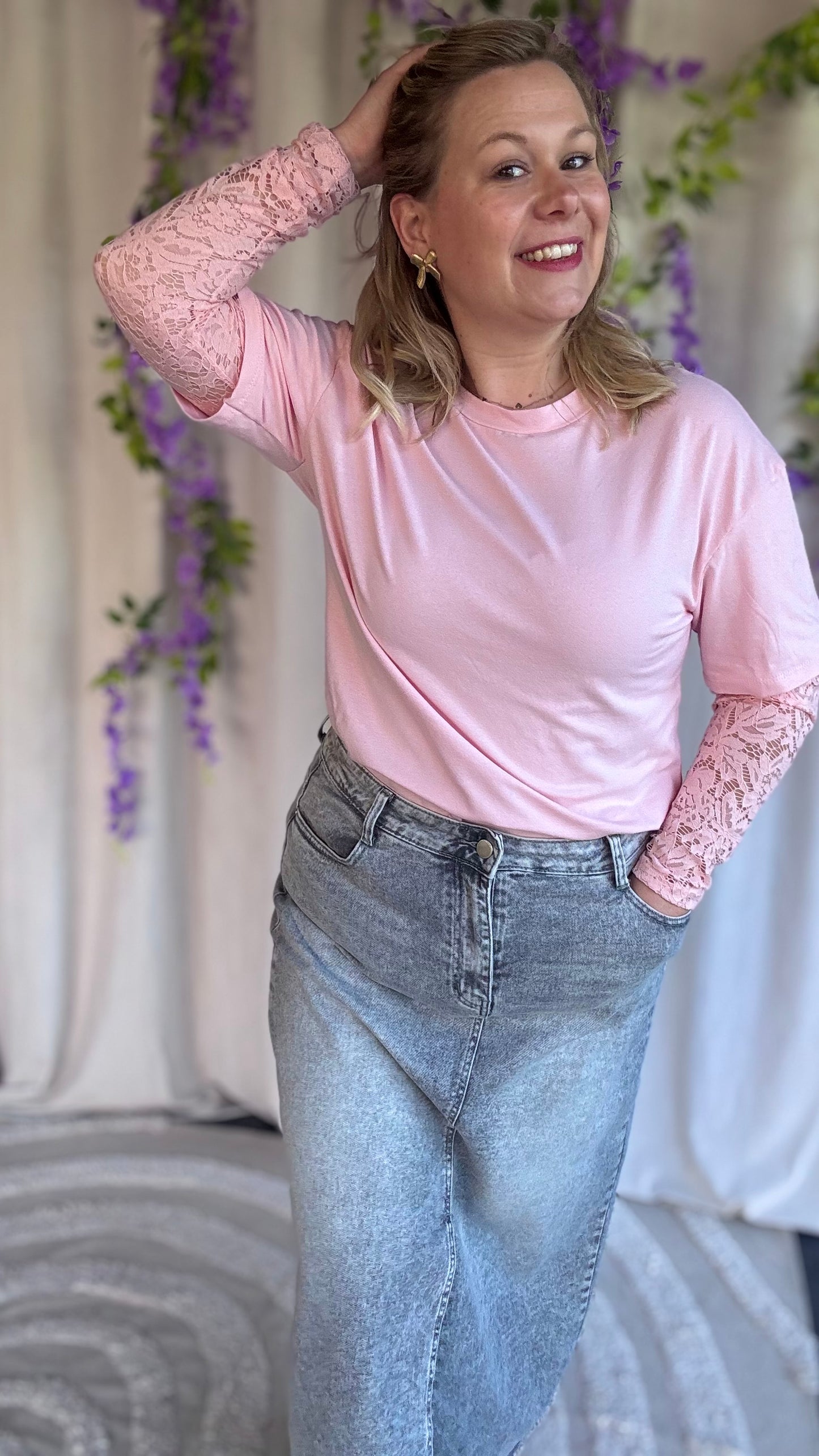 Lace love shirt babyroze