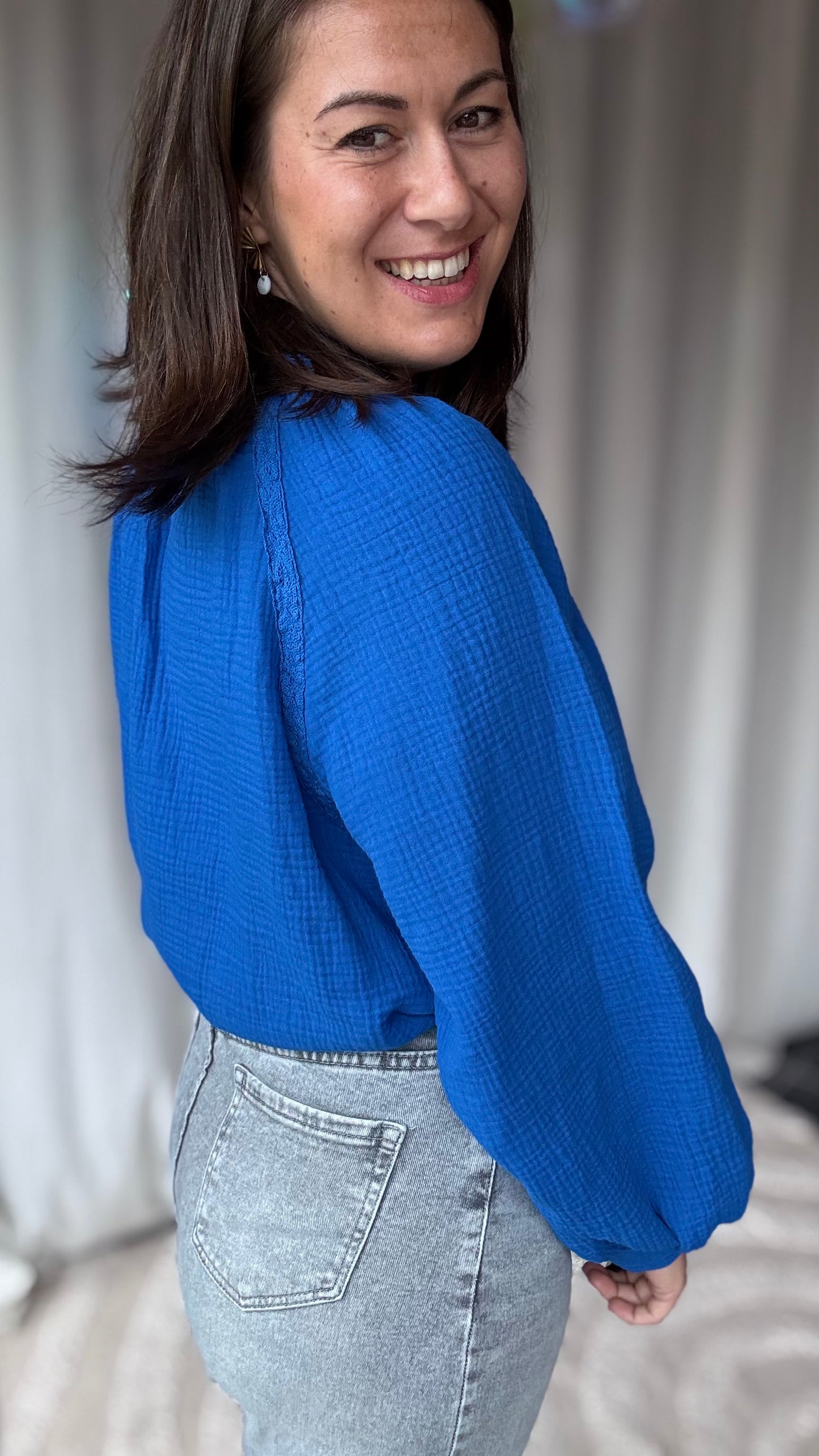 Sofia tetra blouse blauw