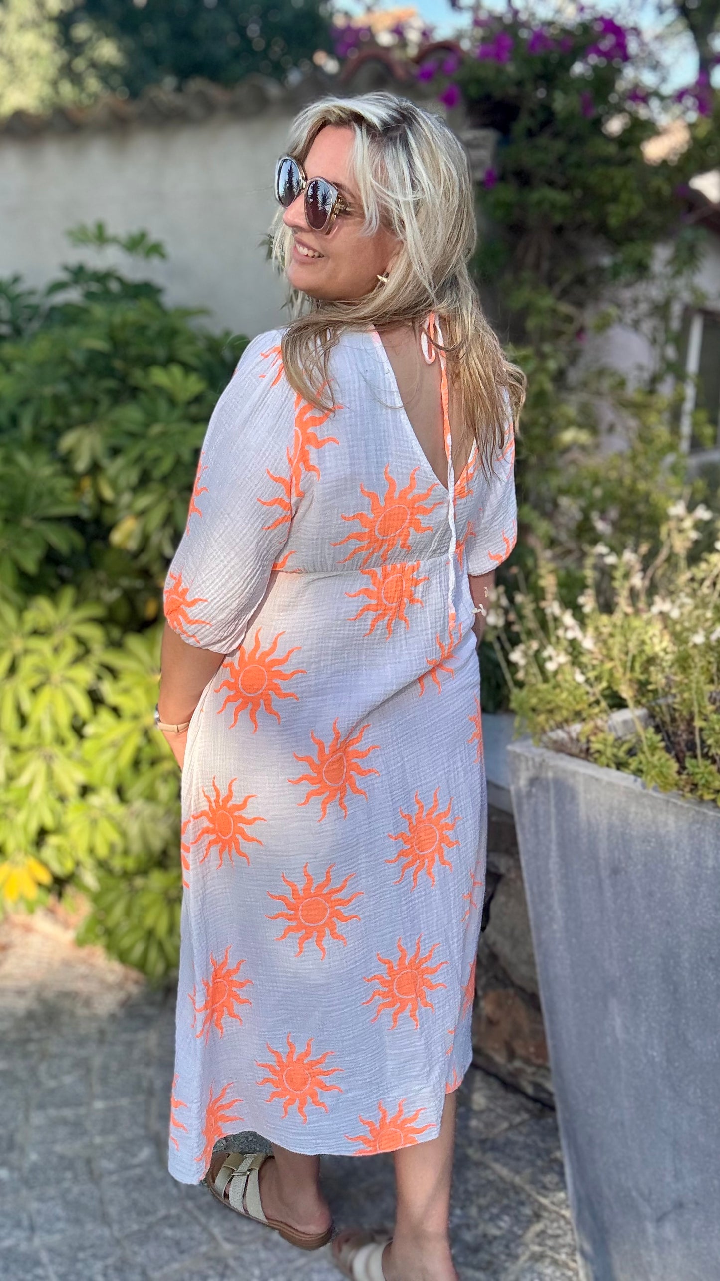 Golden hour dress wit
