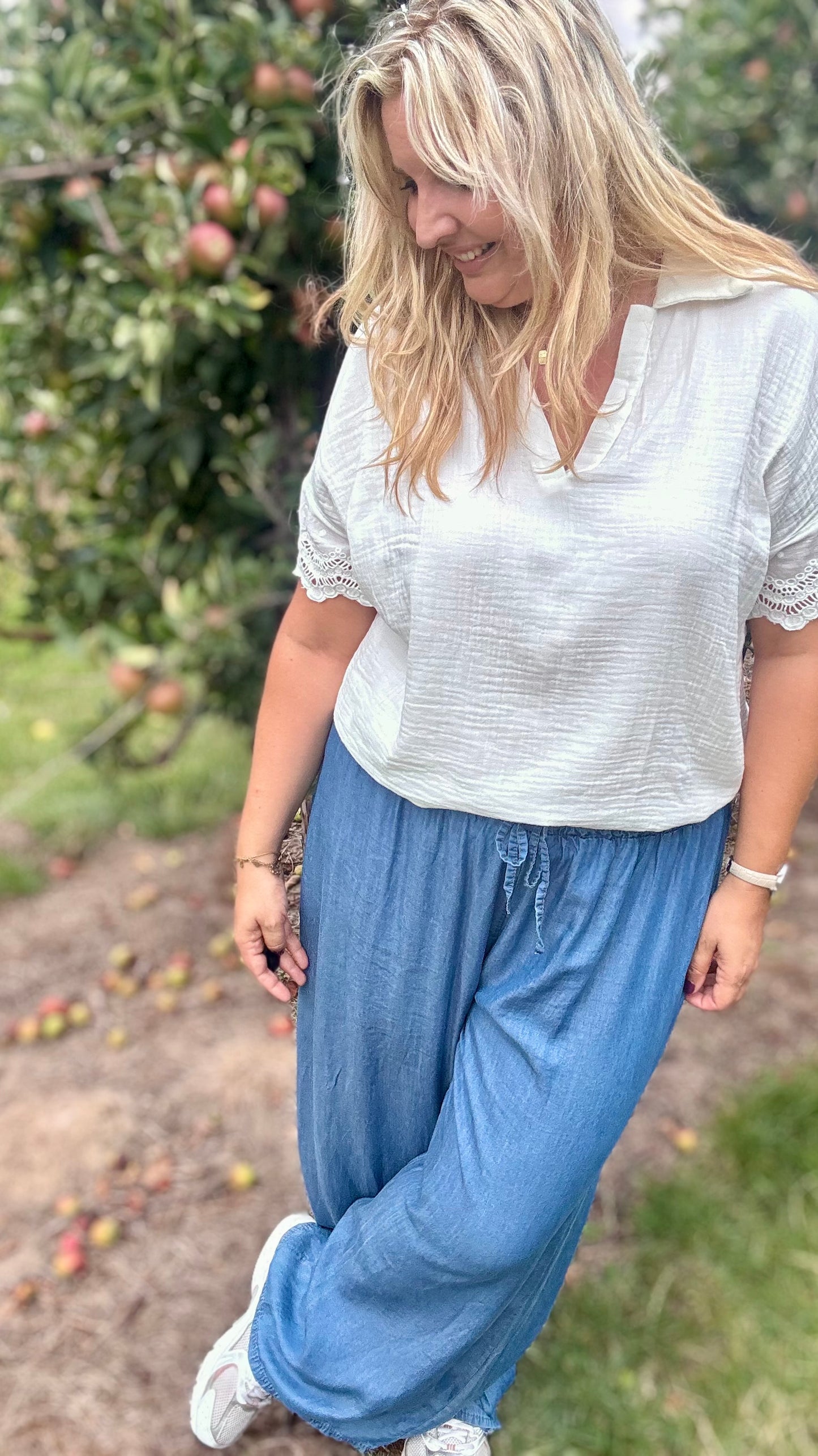 White Romance Blouse