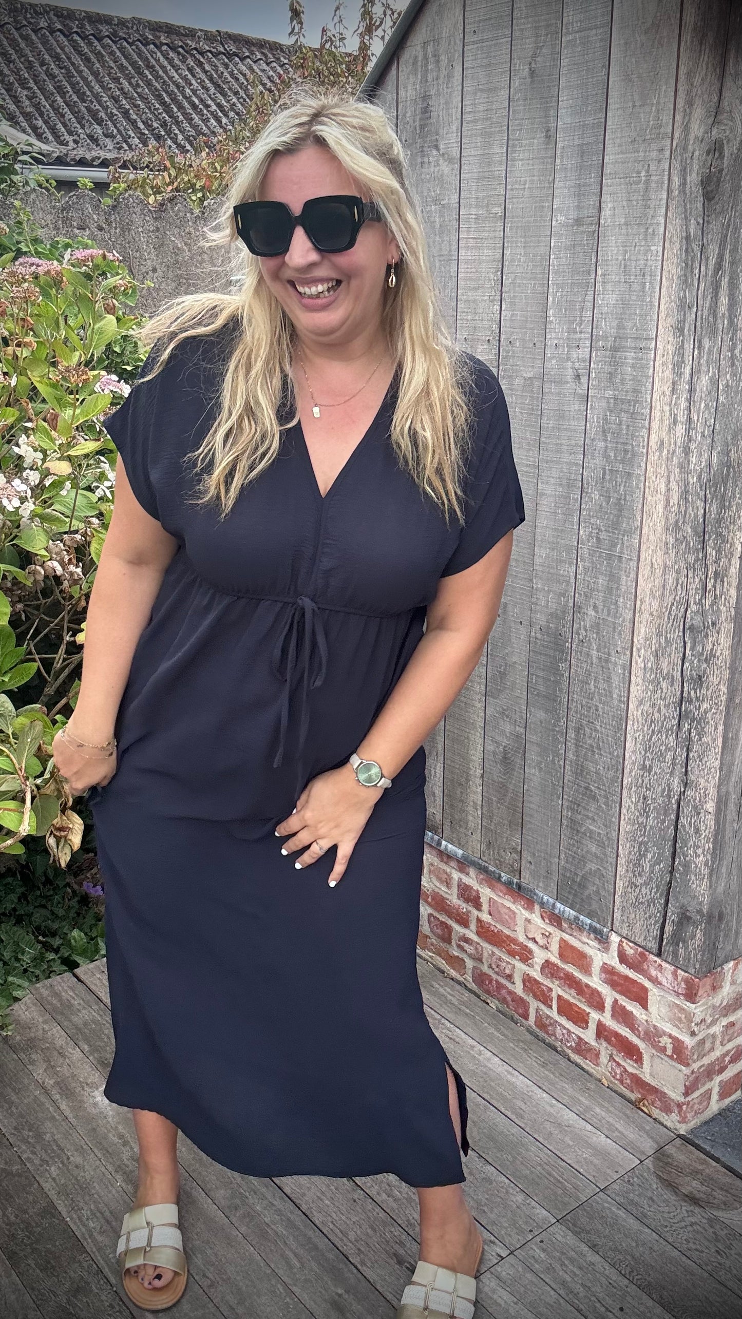 Laurie jurk navy