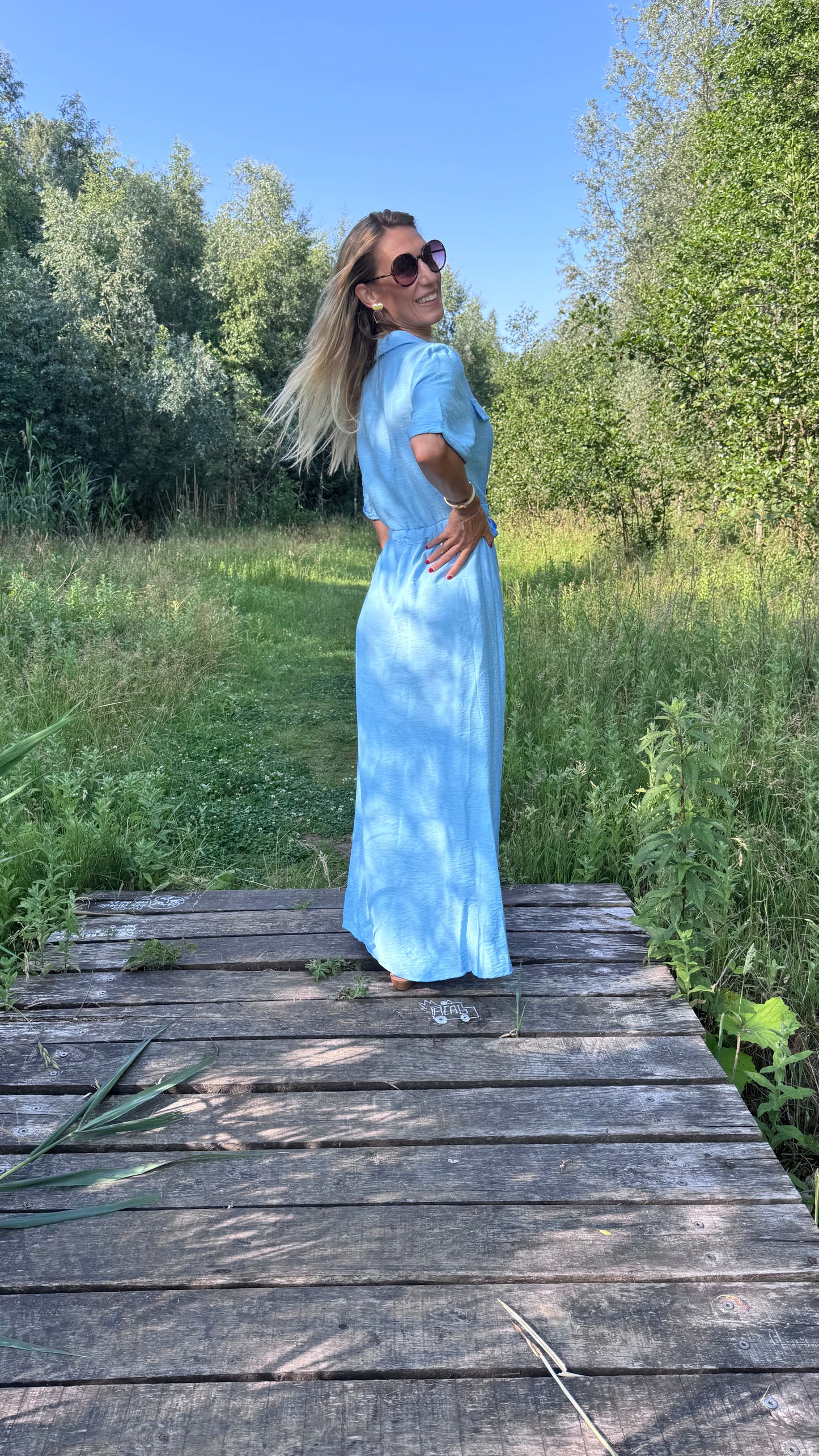 Hailey hemdjurk blauw