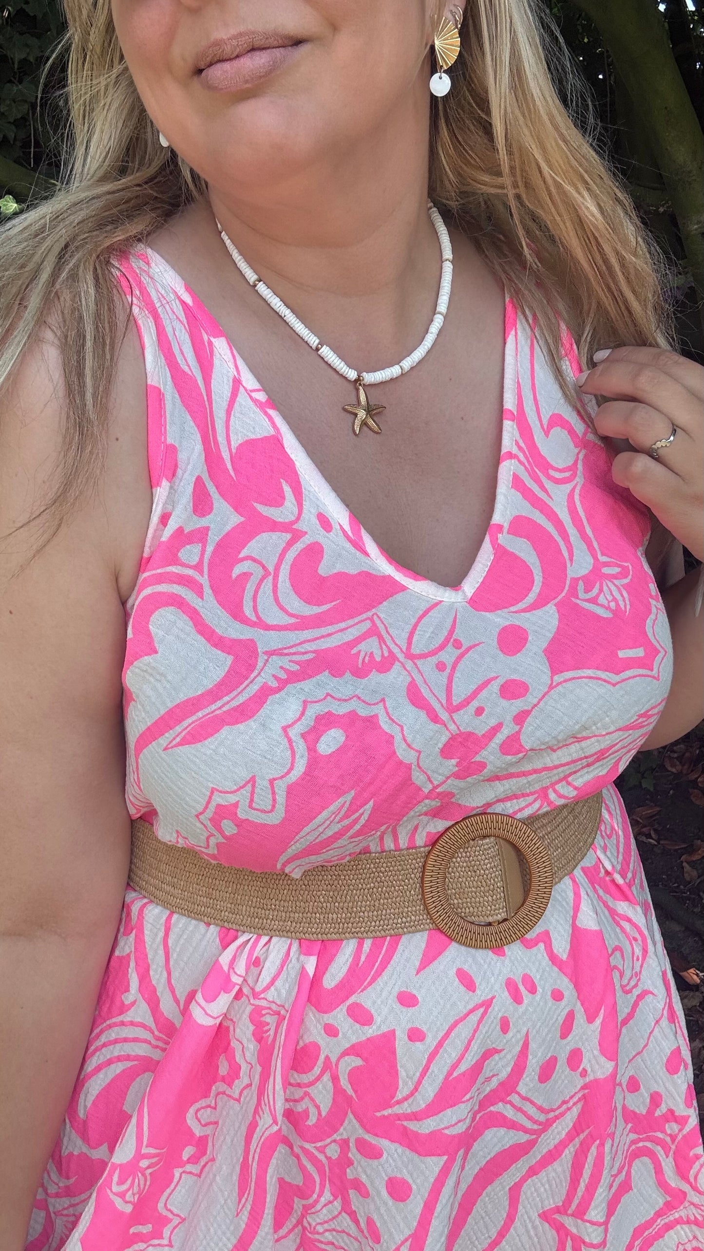 Summer swirl dress roze