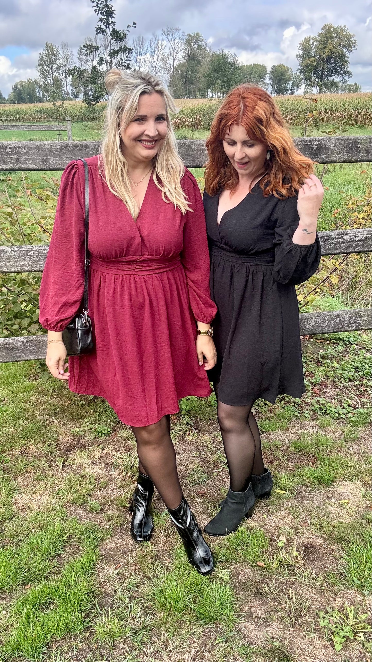 Katinka jurk - bordeaux