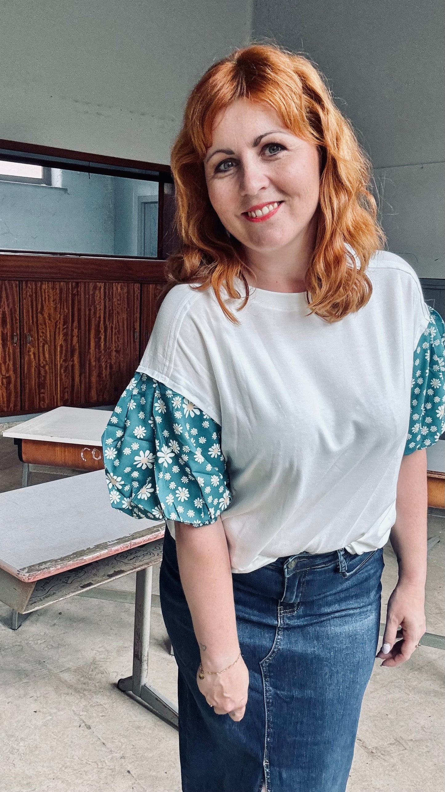 Green Daisy shirt