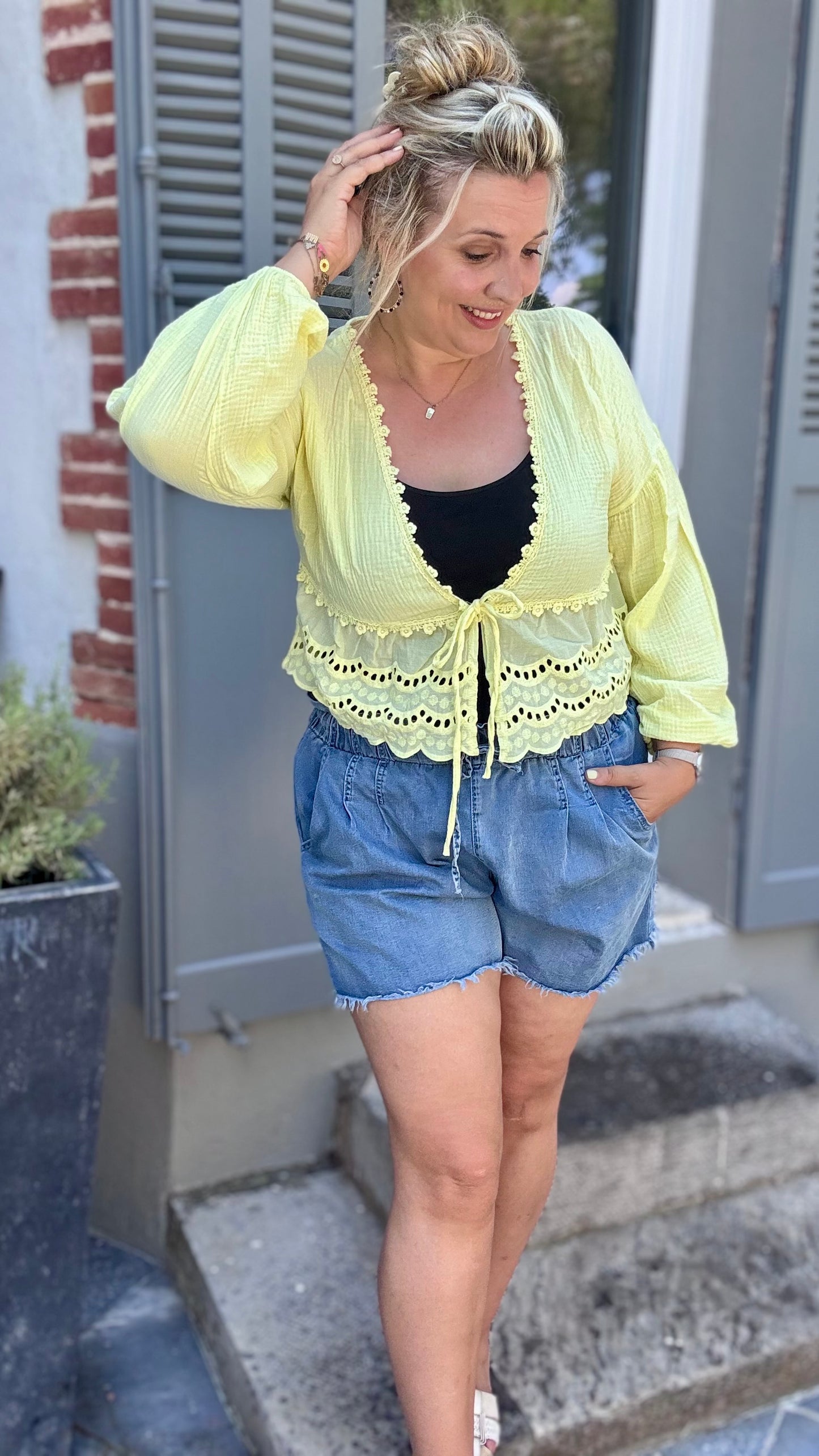 Cali blouse geel