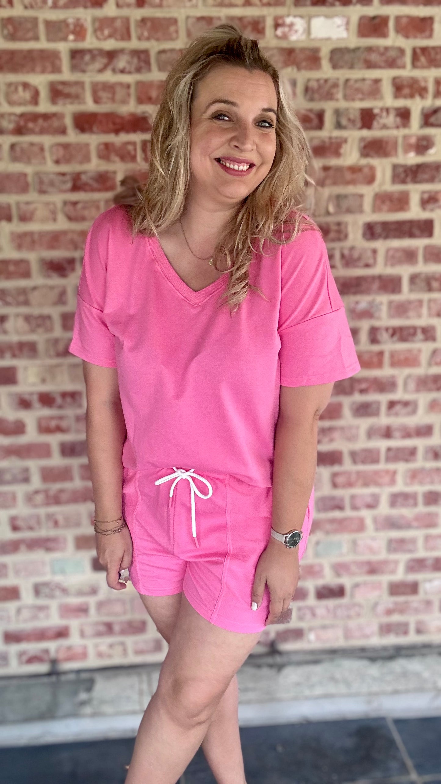 Comfy joggingset roze