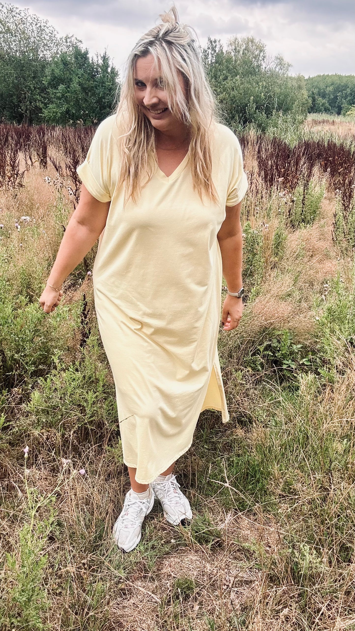 Essie shirtdress geel
