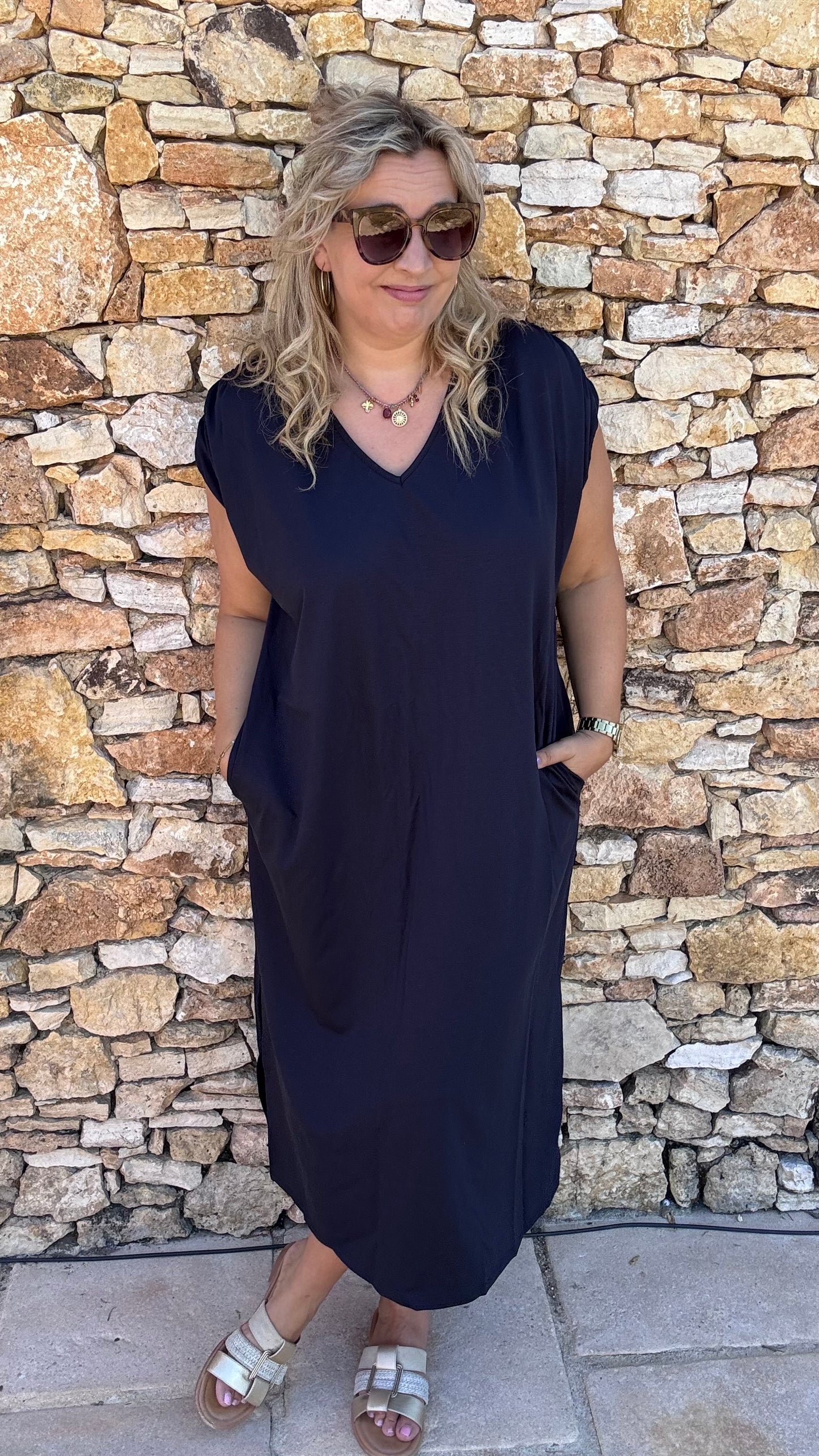 Adèle Sweaterjurk - Donkerblauw