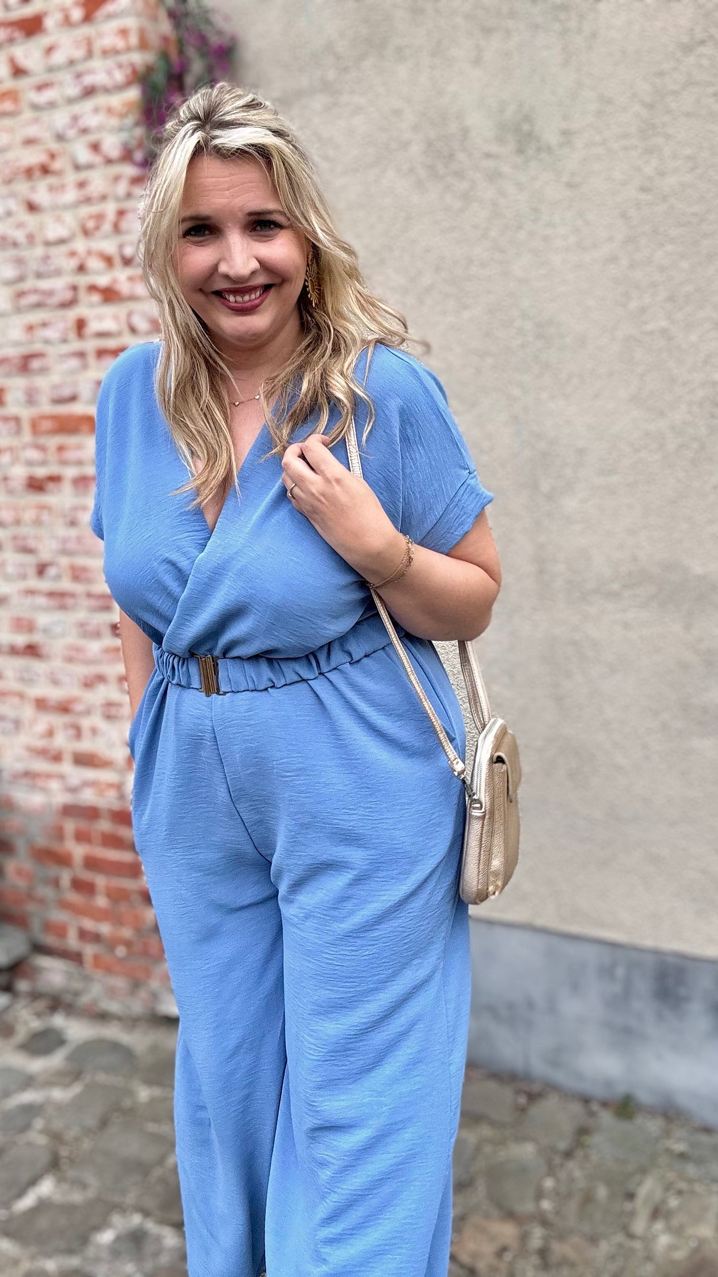Nina jumpsuit zachtblauw
