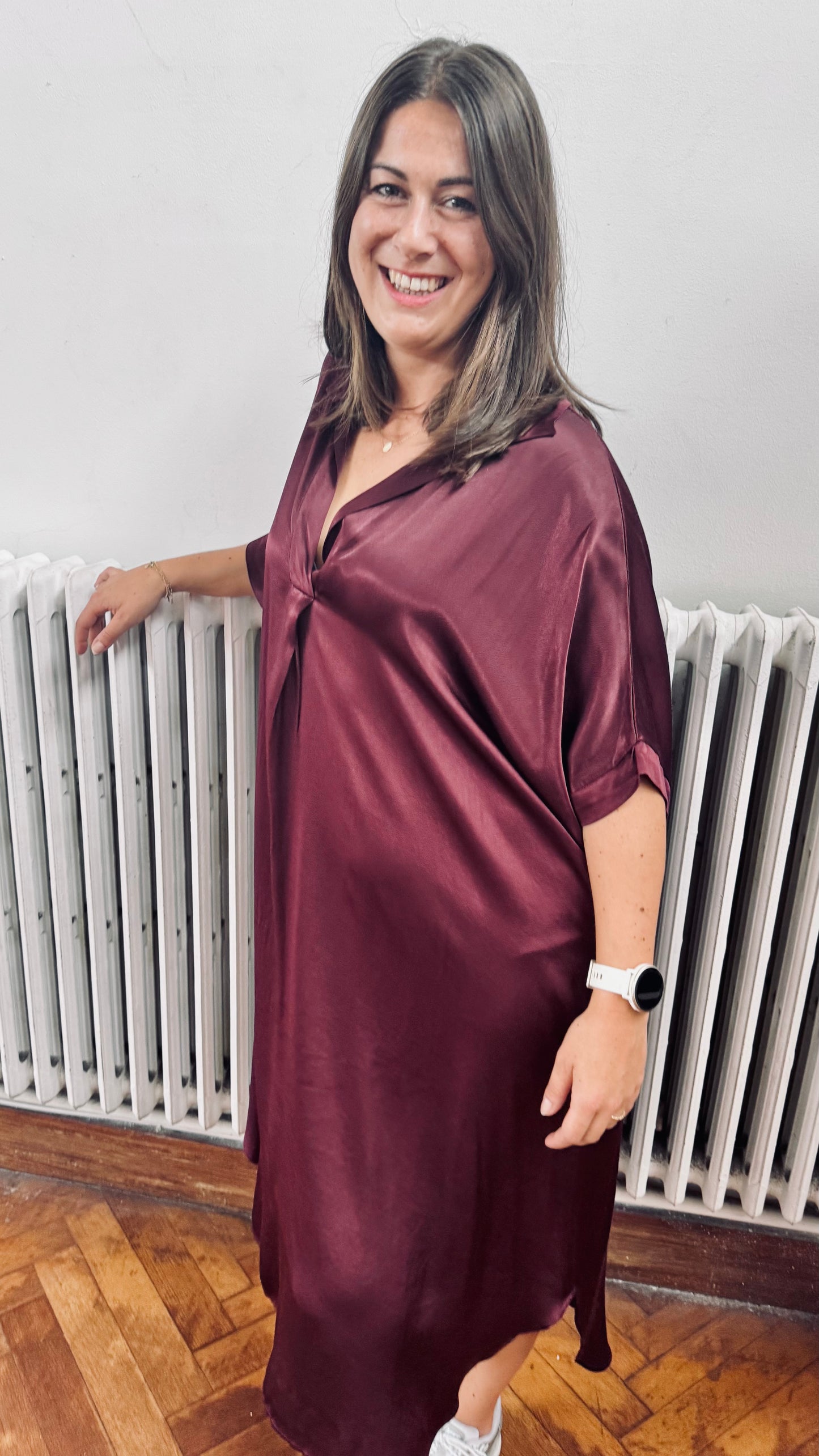 Jennifer dress - burgundy