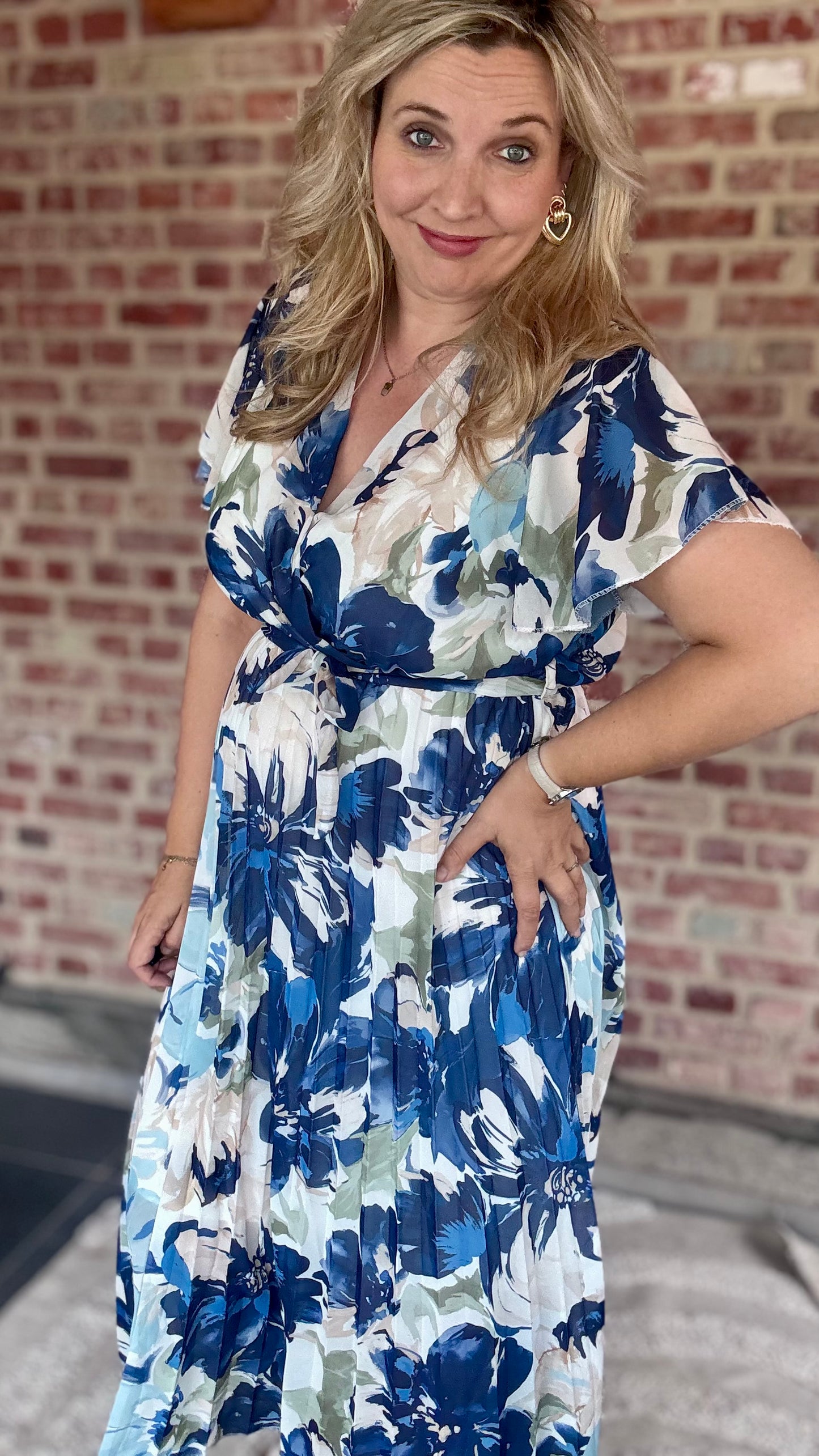 Blue blossom dress