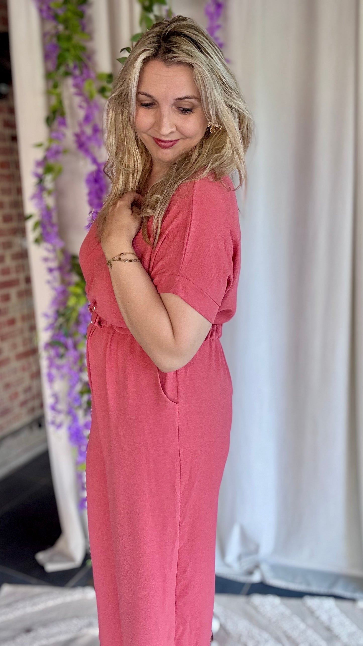Nina jumpsuit koraal