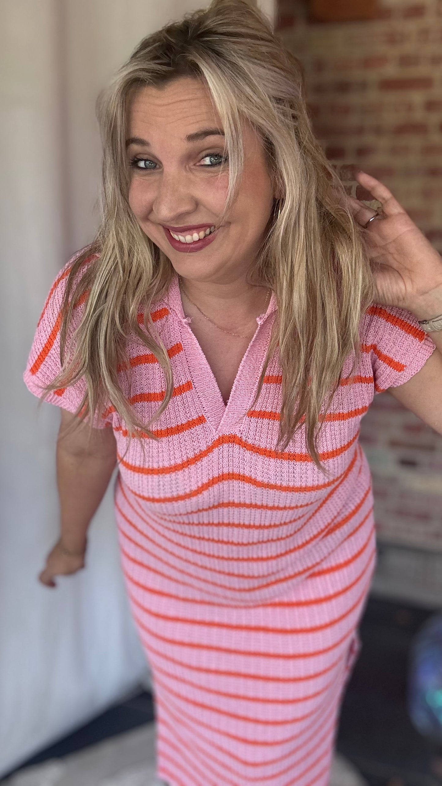 Coastal crochet roze