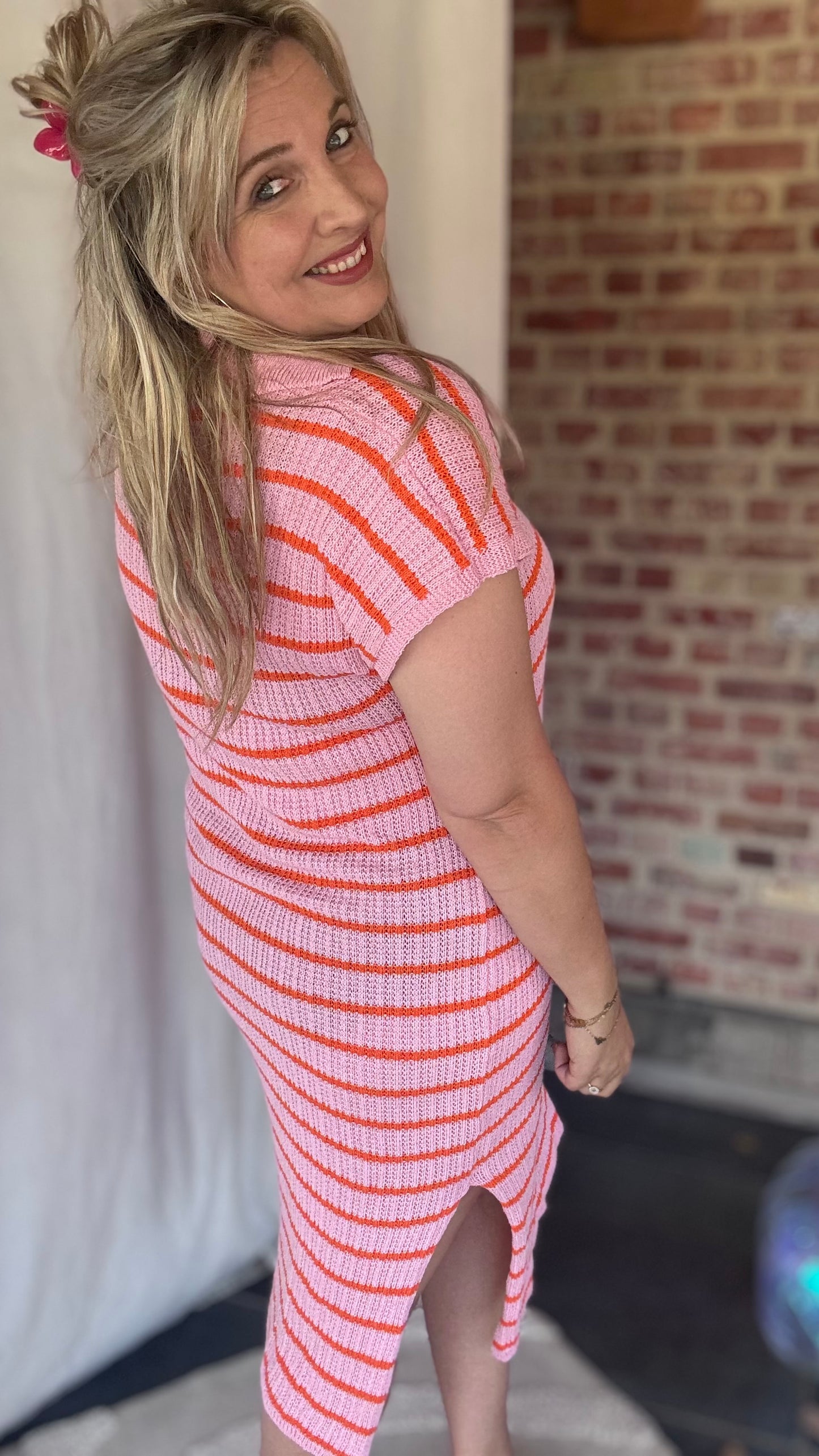Coastal crochet roze