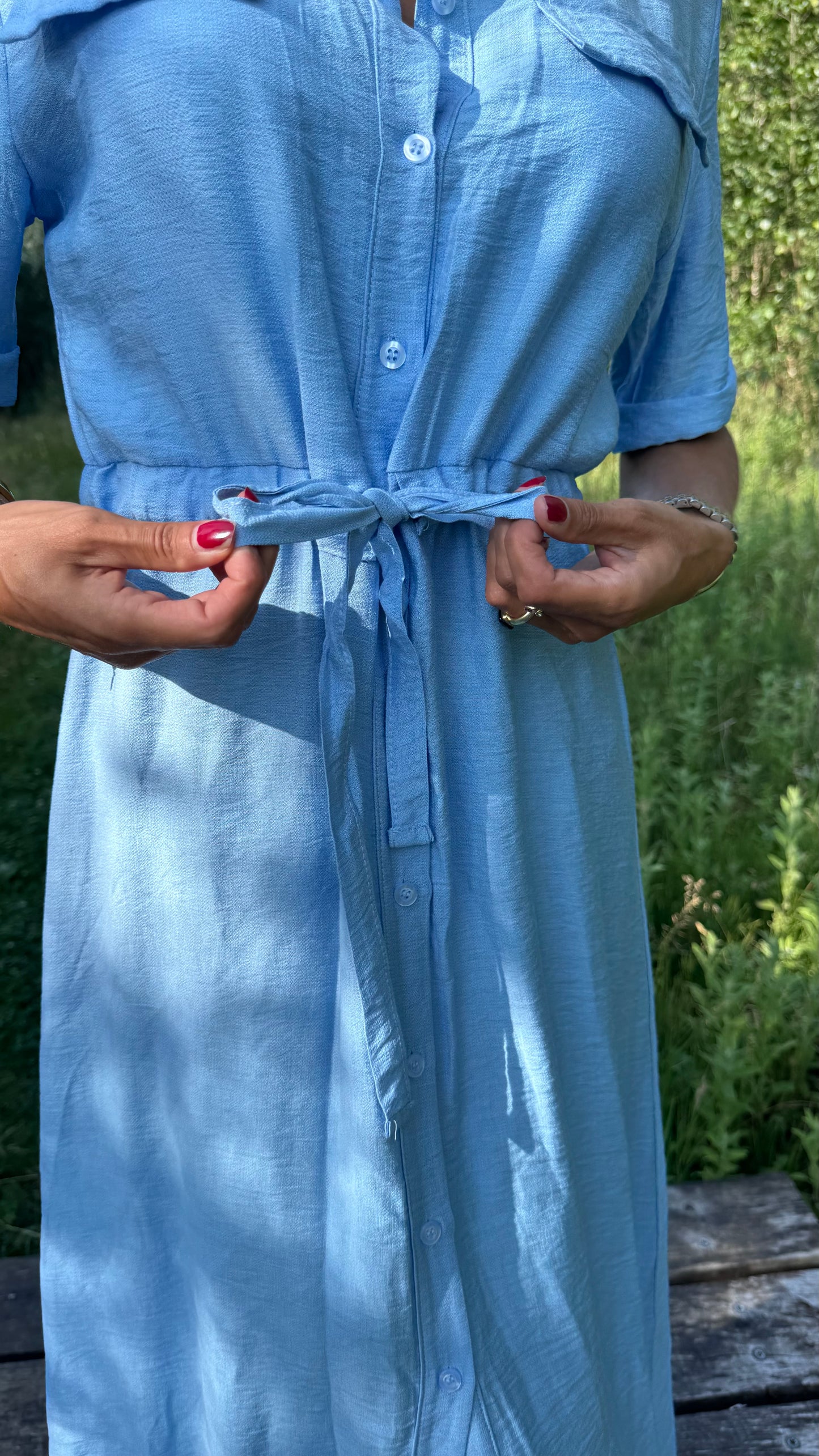 Hailey hemdjurk blauw