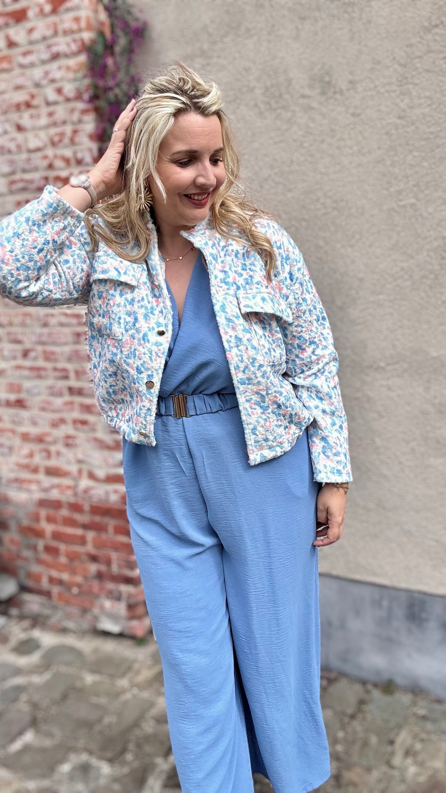 Nina jumpsuit zachtblauw