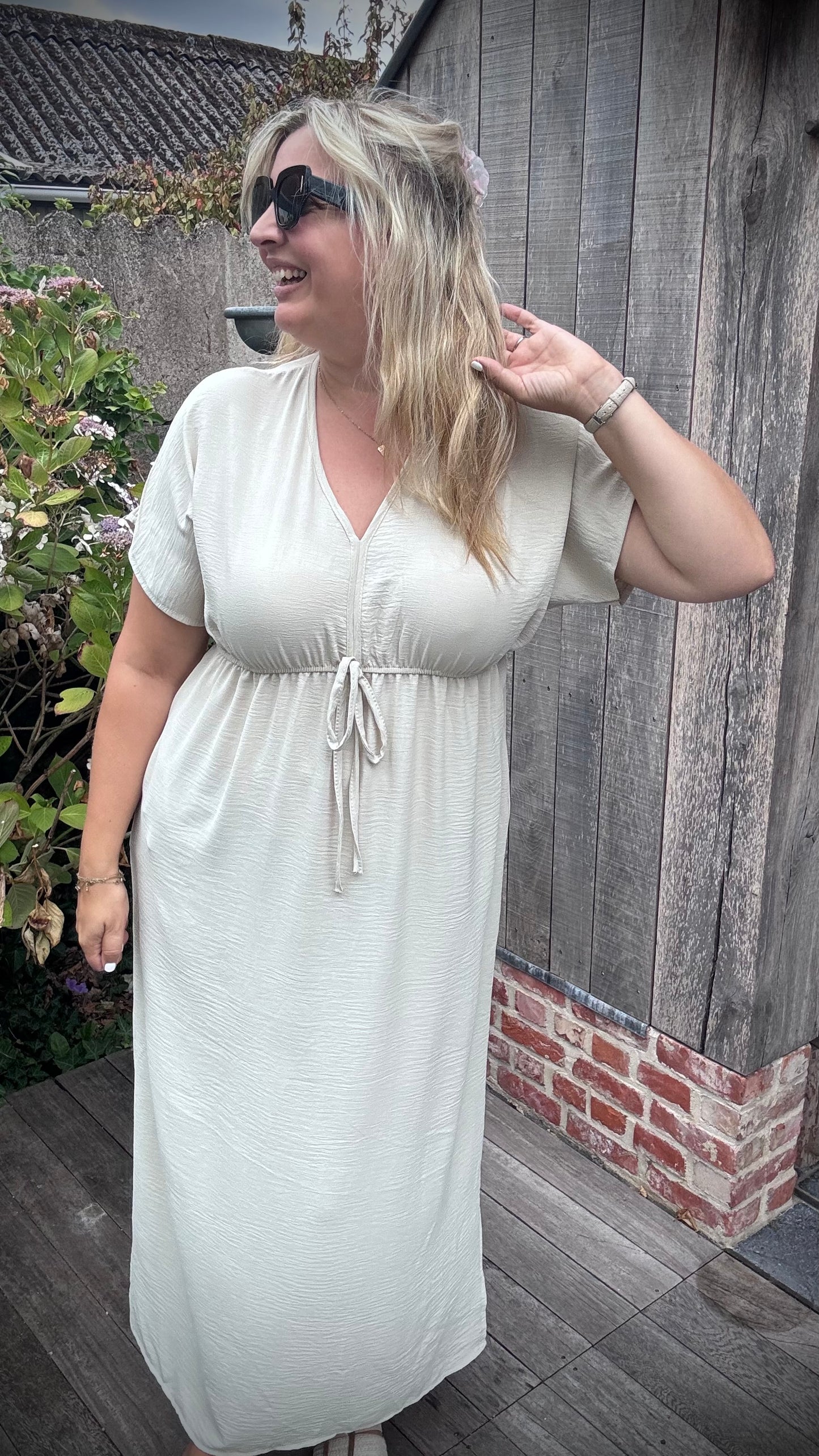 Laurie jurk beige