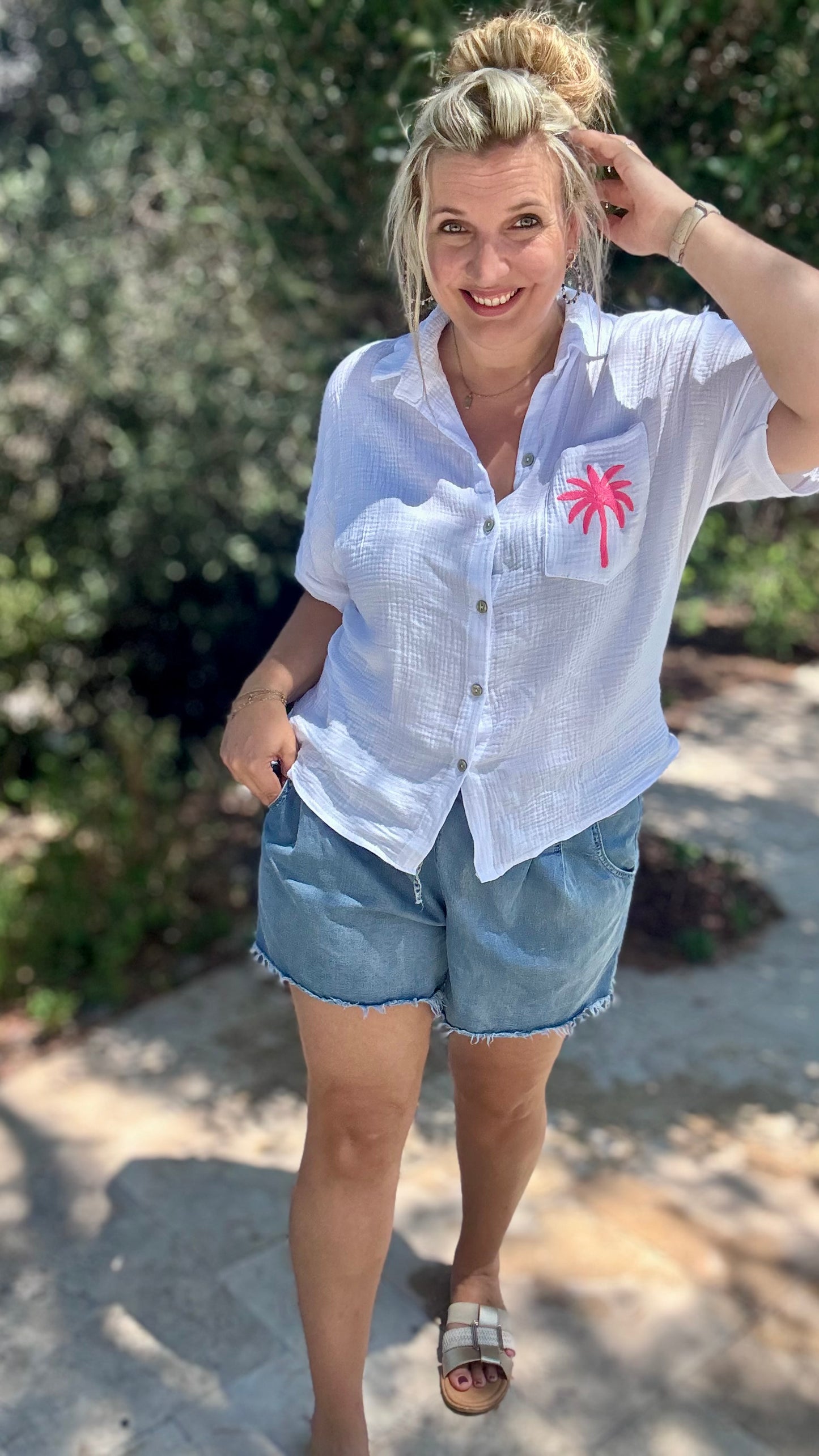 La palma blouse roze