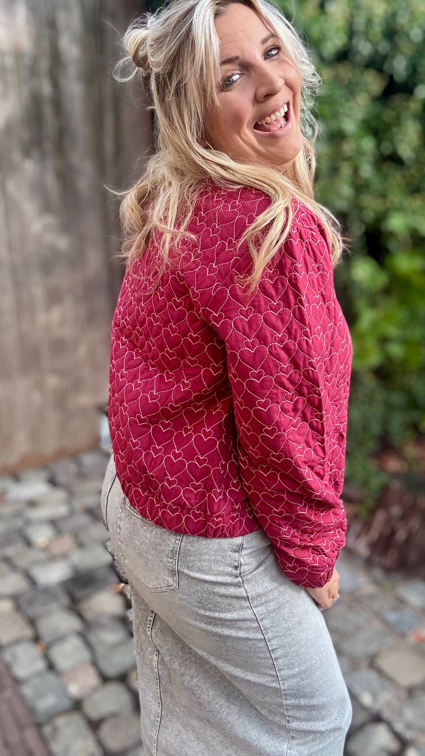 Hartjes bomber burgundy