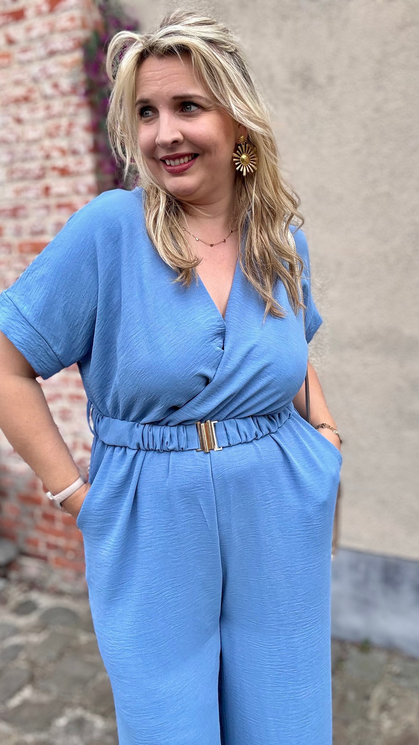 Nina jumpsuit zachtblauw