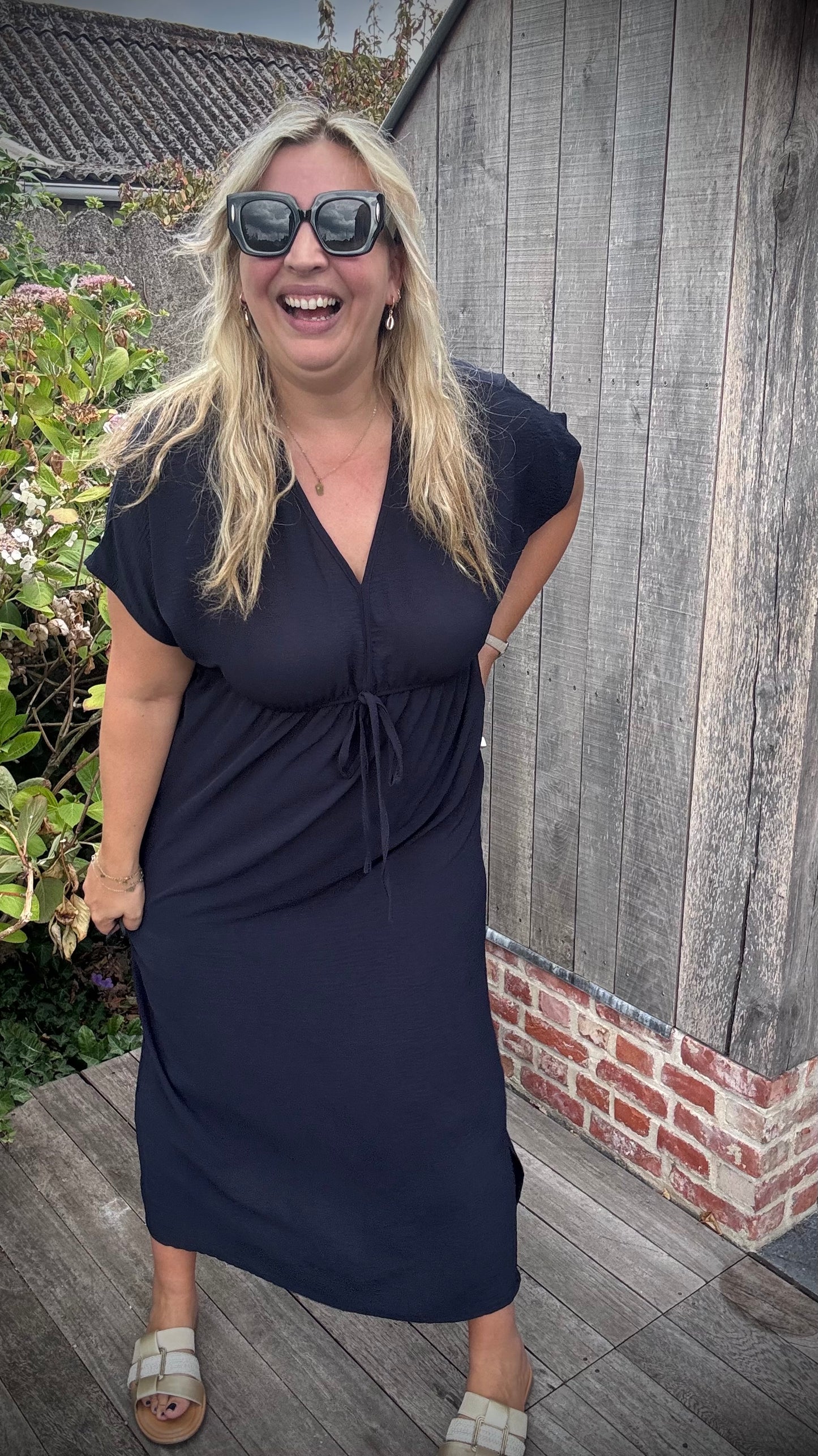 Laurie jurk navy