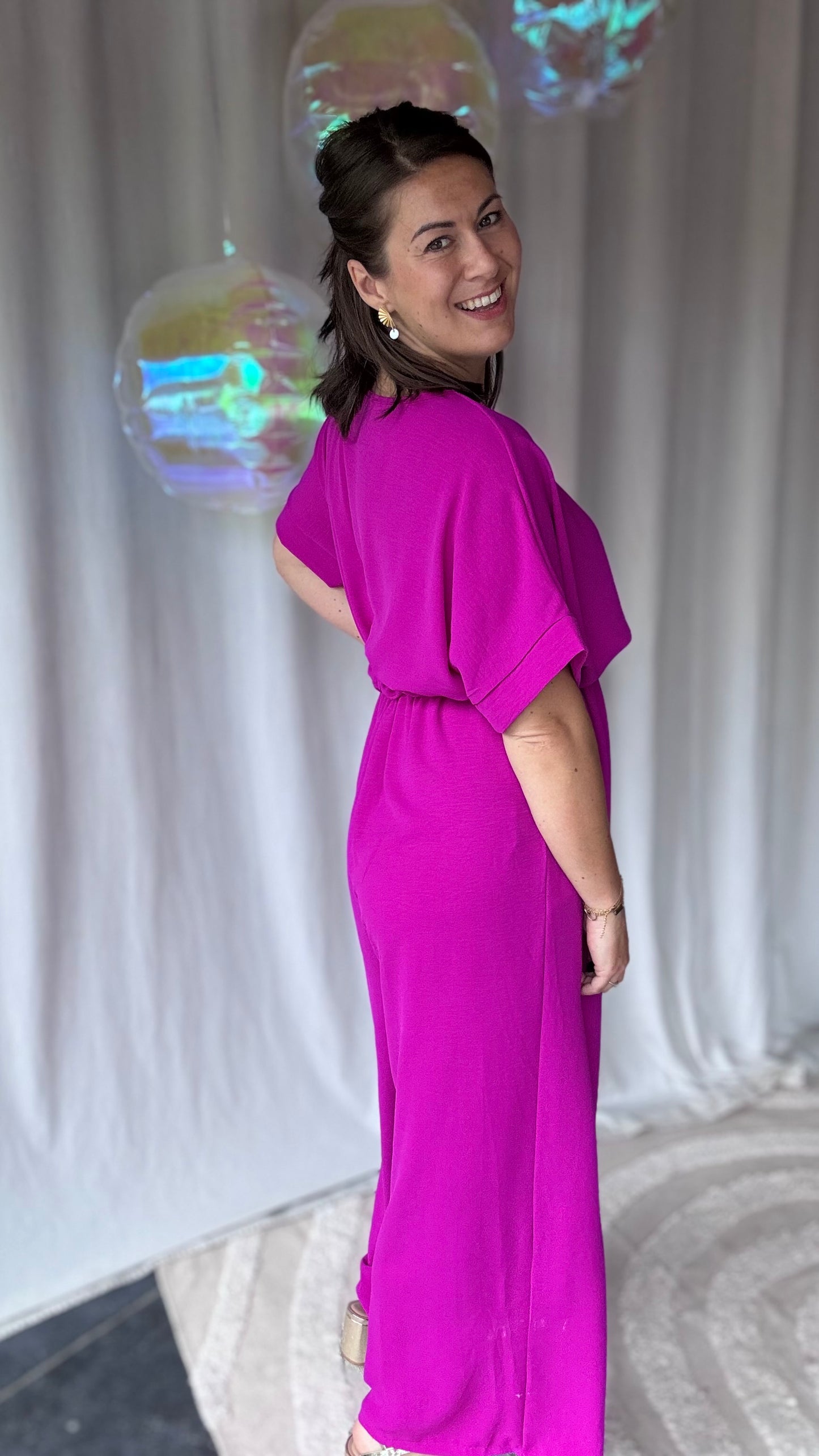 Nina jumpsuit magenta