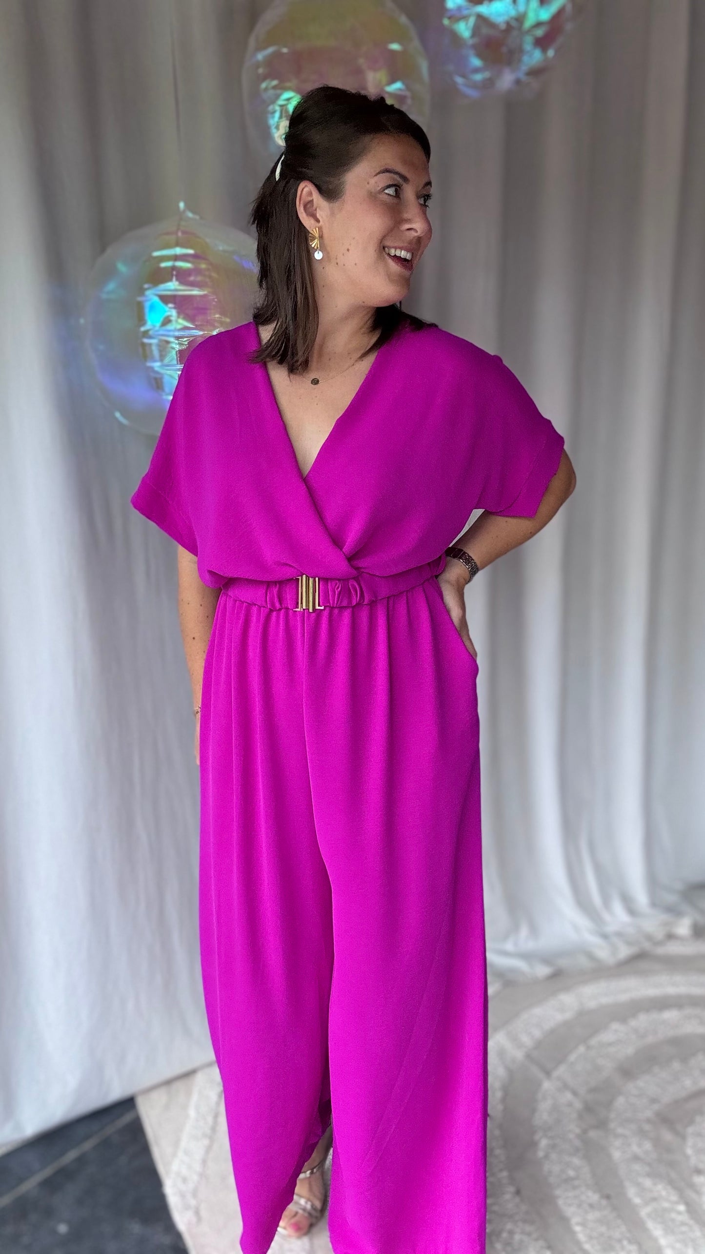 Nina jumpsuit magenta