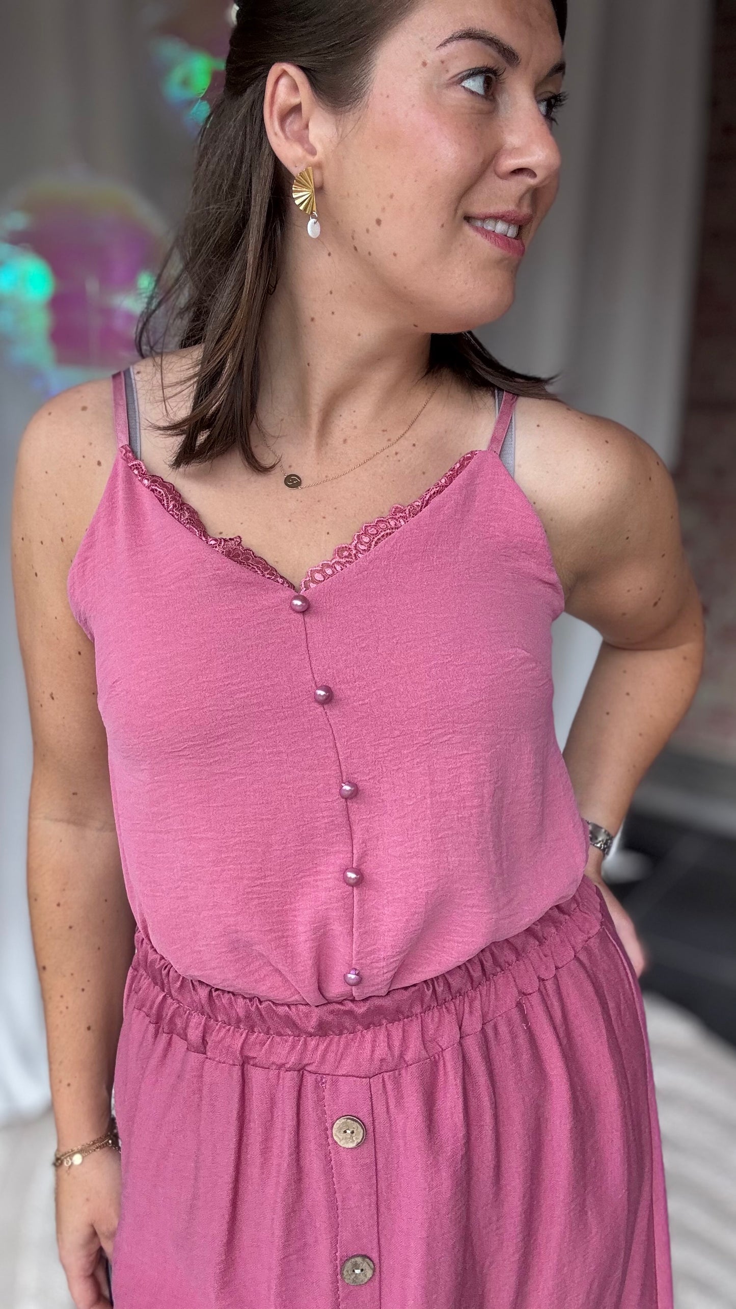 Suki top plum