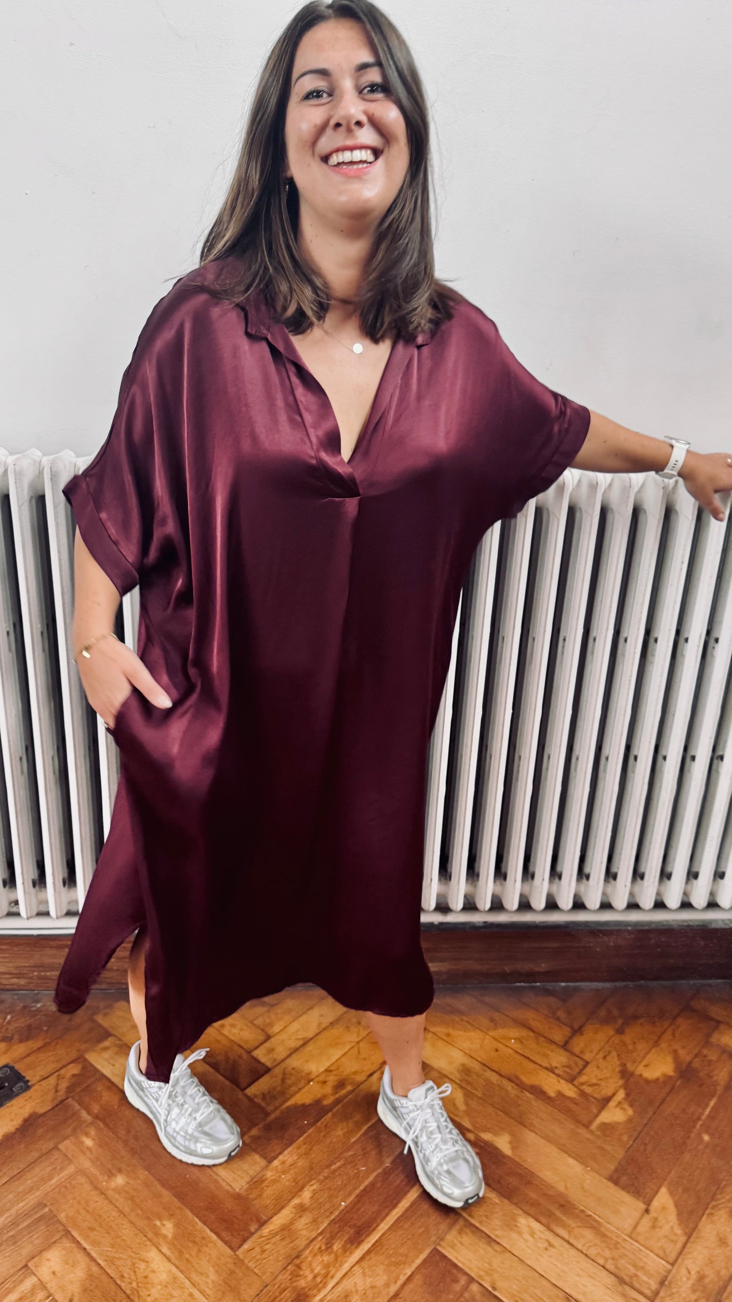 Jennifer dress - burgundy