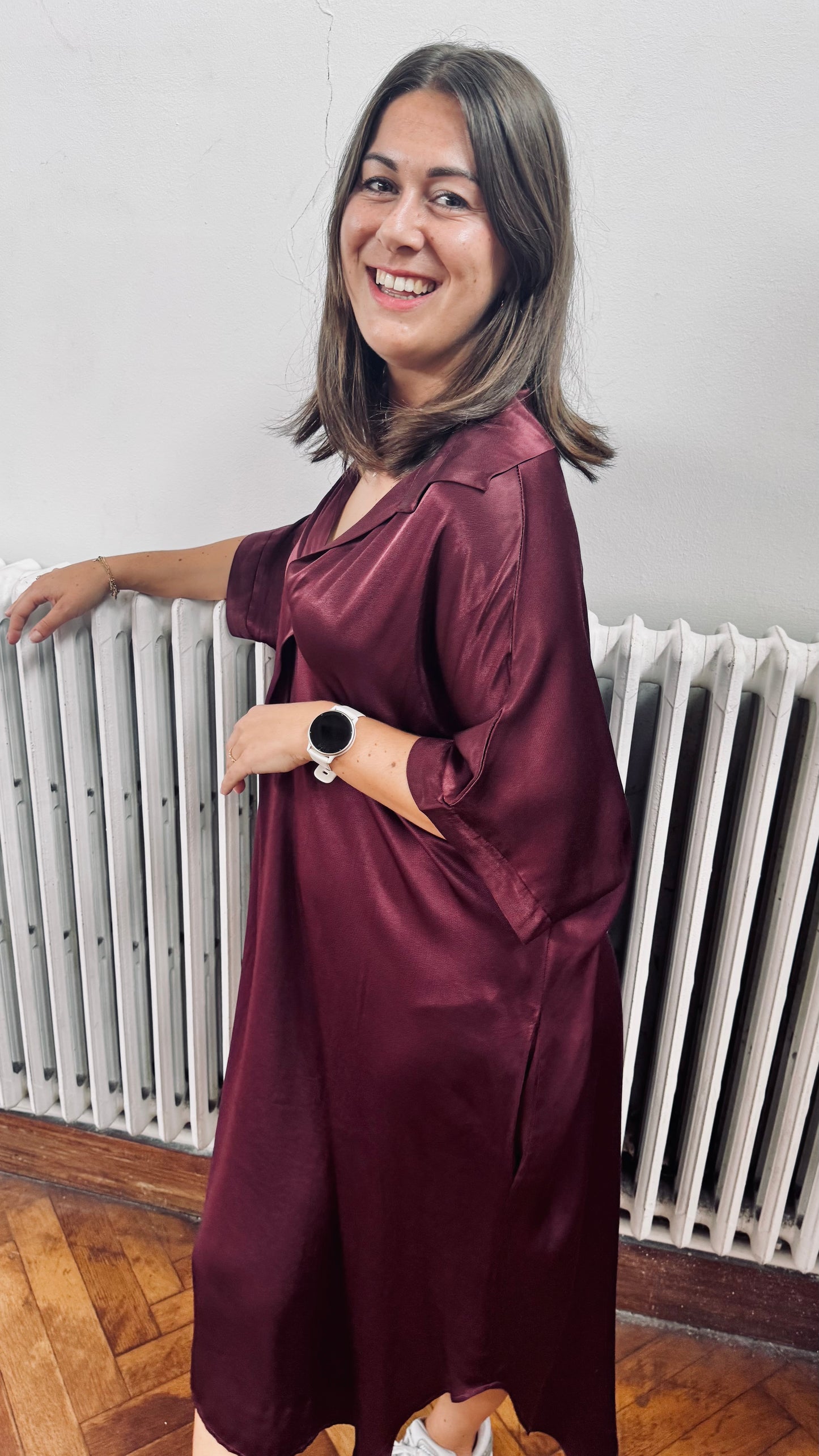 Jennifer dress - burgundy