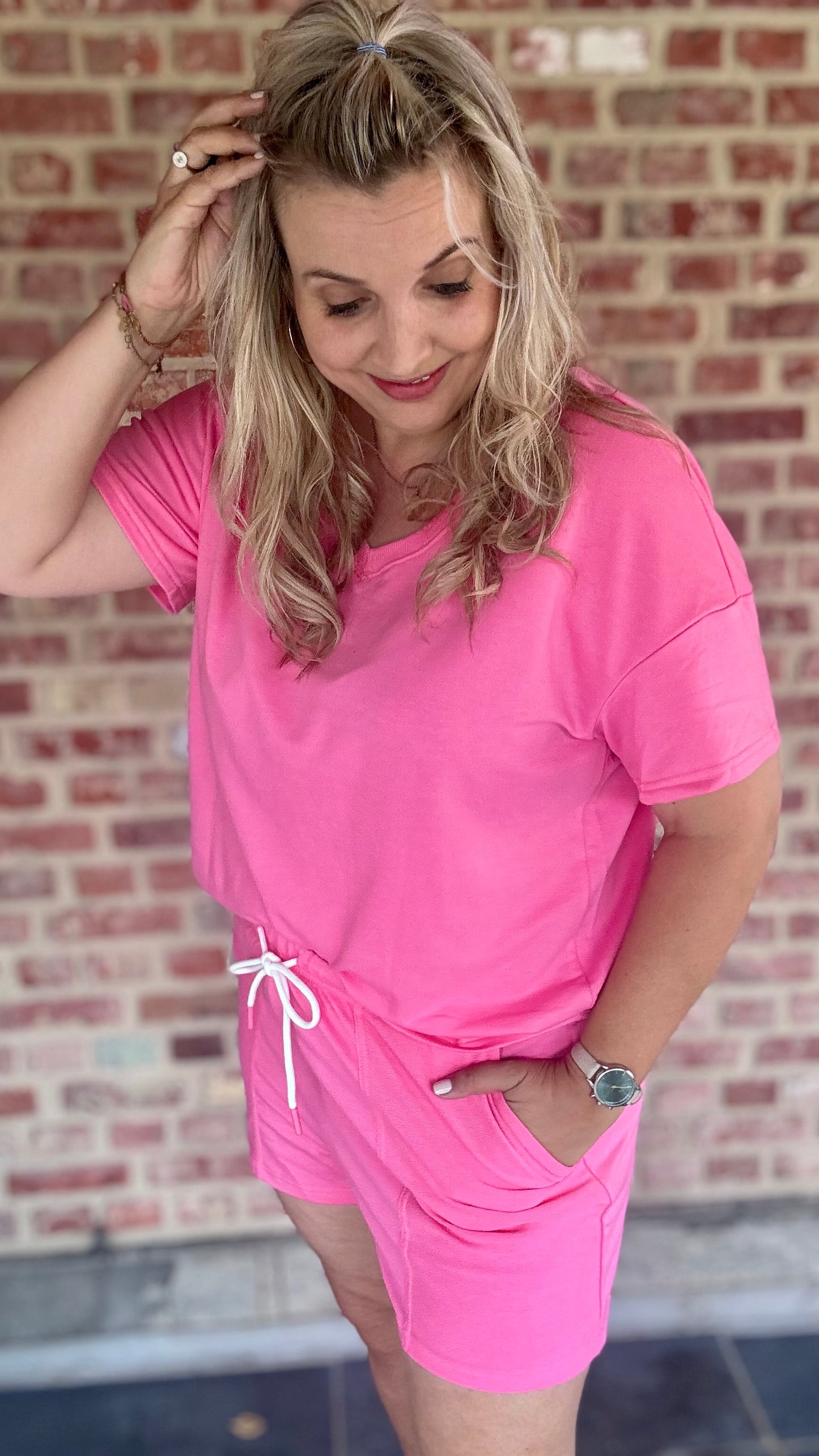 Comfy joggingset roze