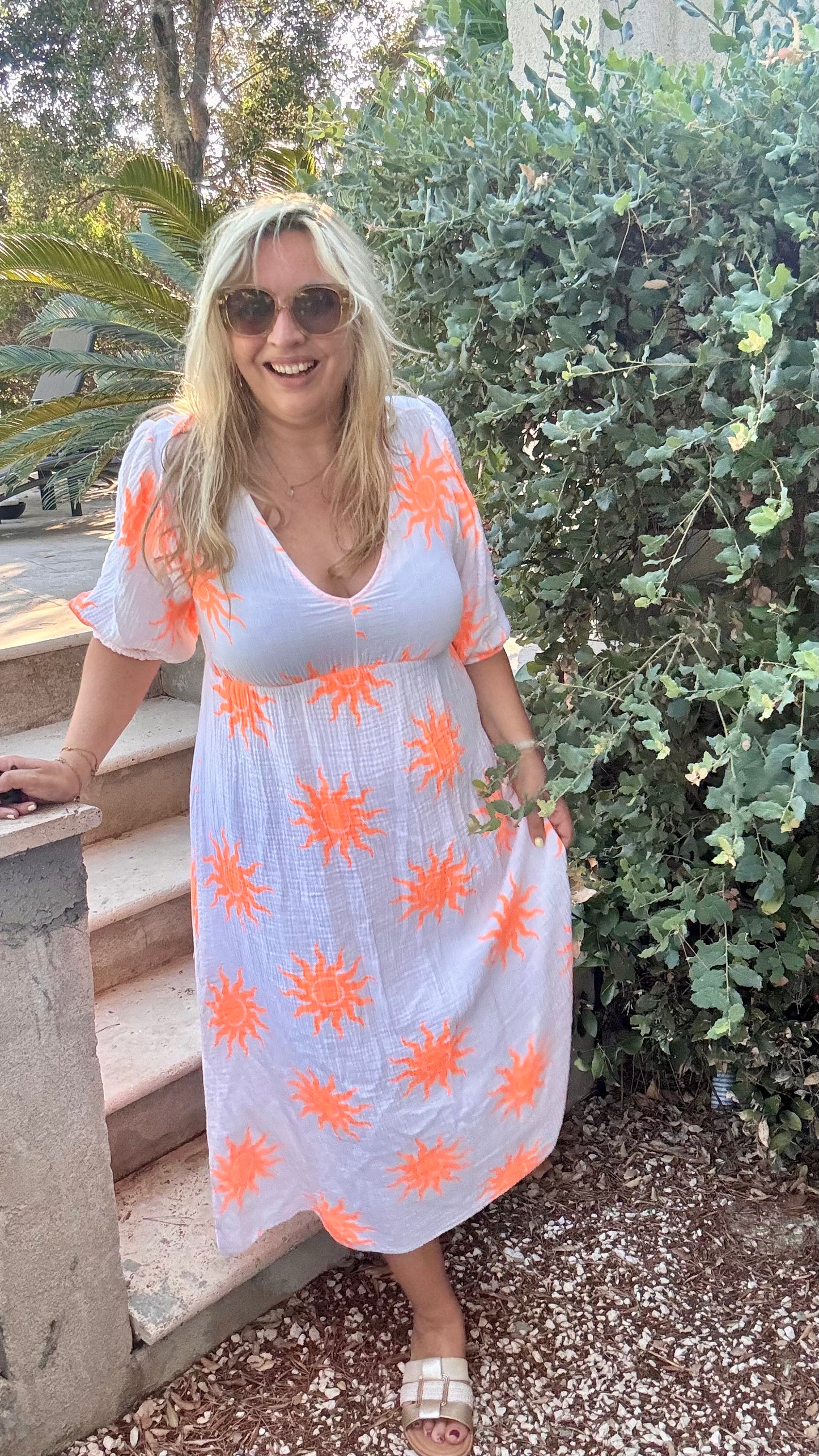 Golden hour dress wit