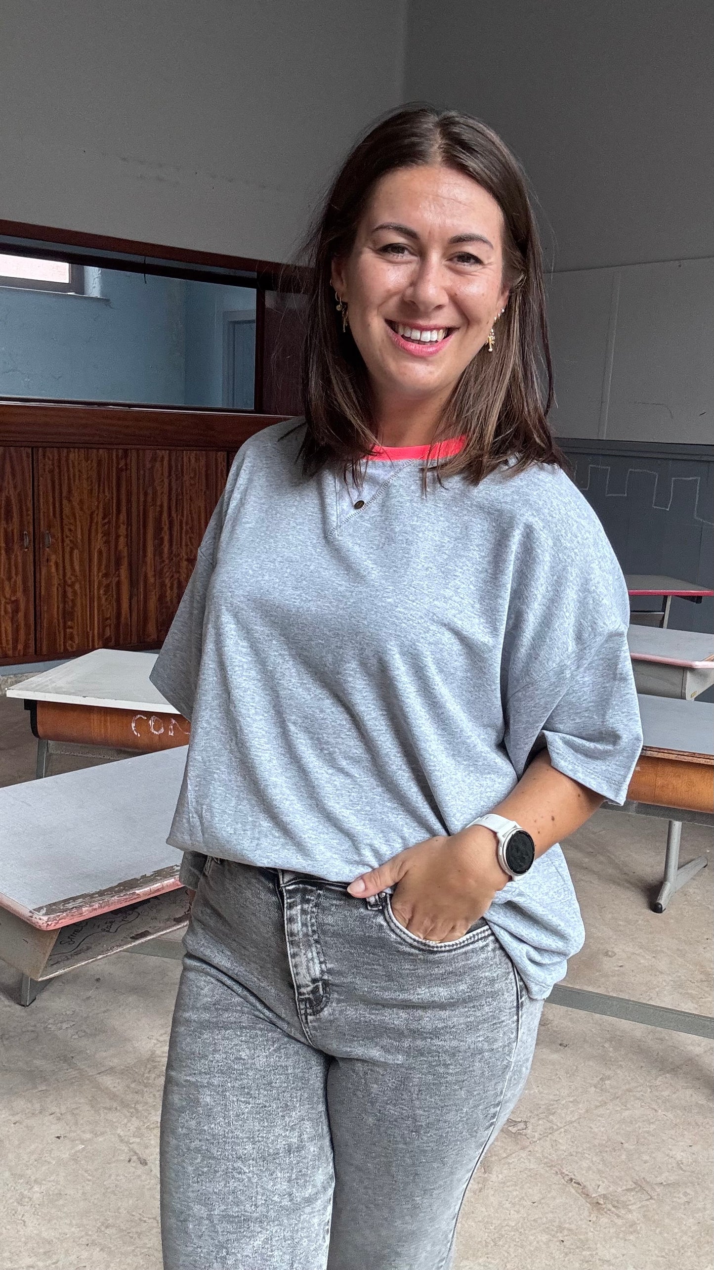 Neon shirt - Grijs