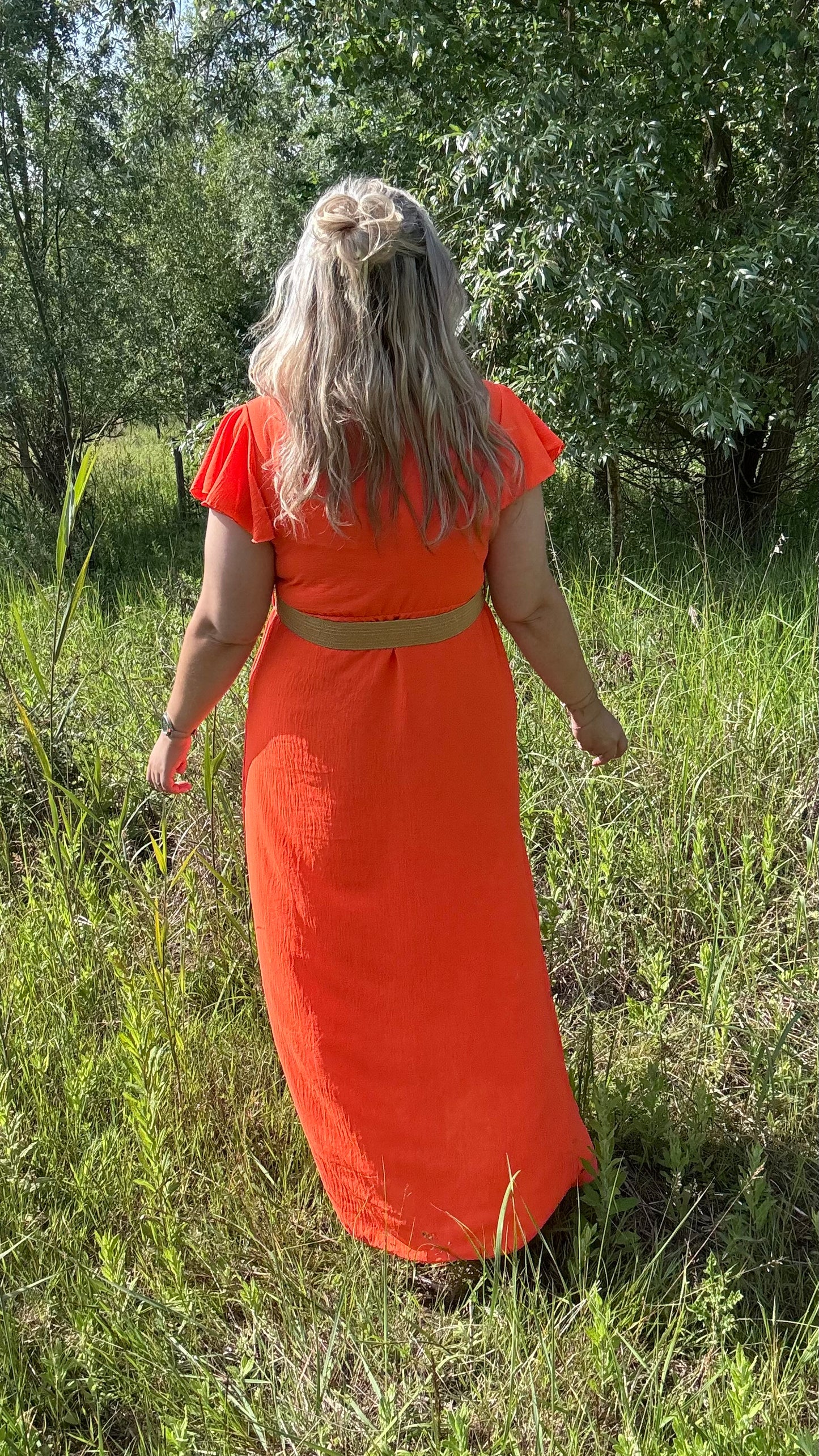 Luka dress oranje