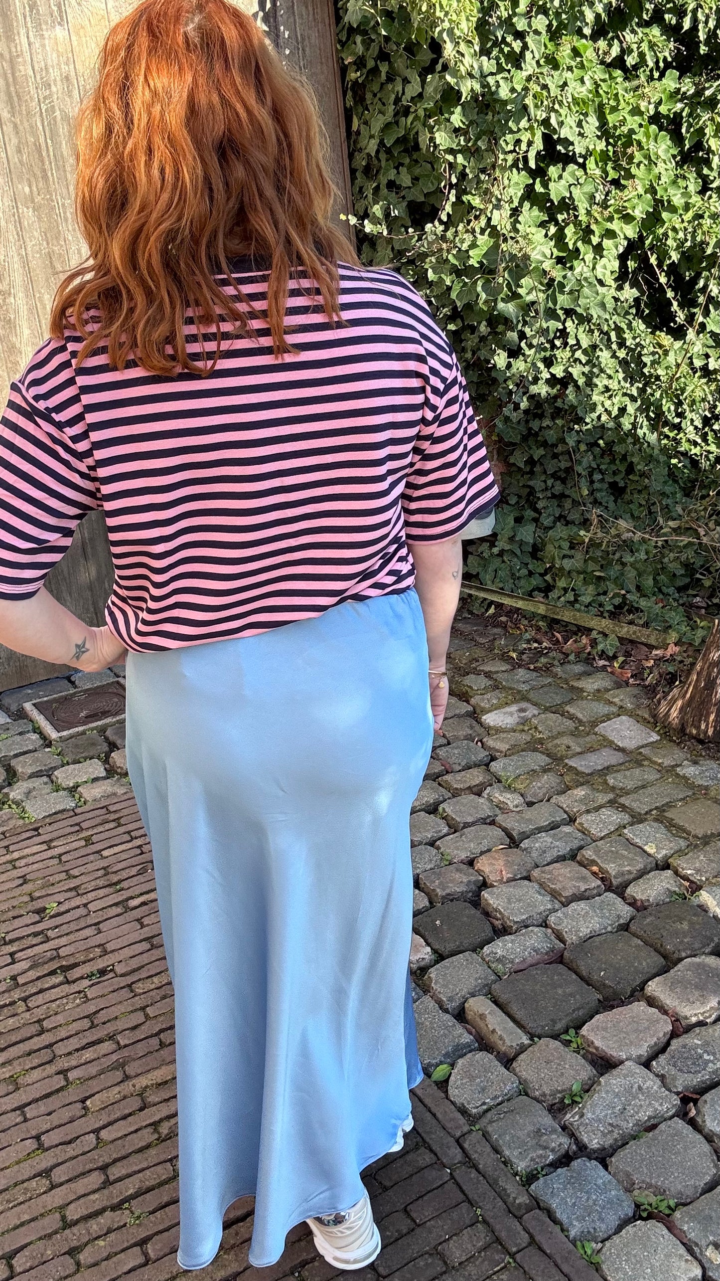 Silky muse rok - lichtblauw