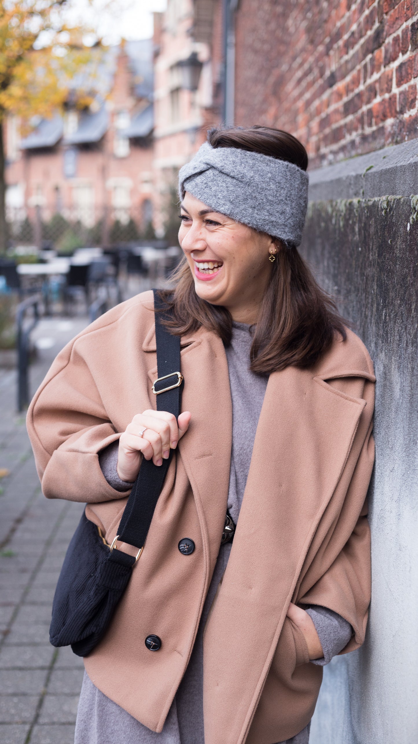 Polar chic haarband - grijs