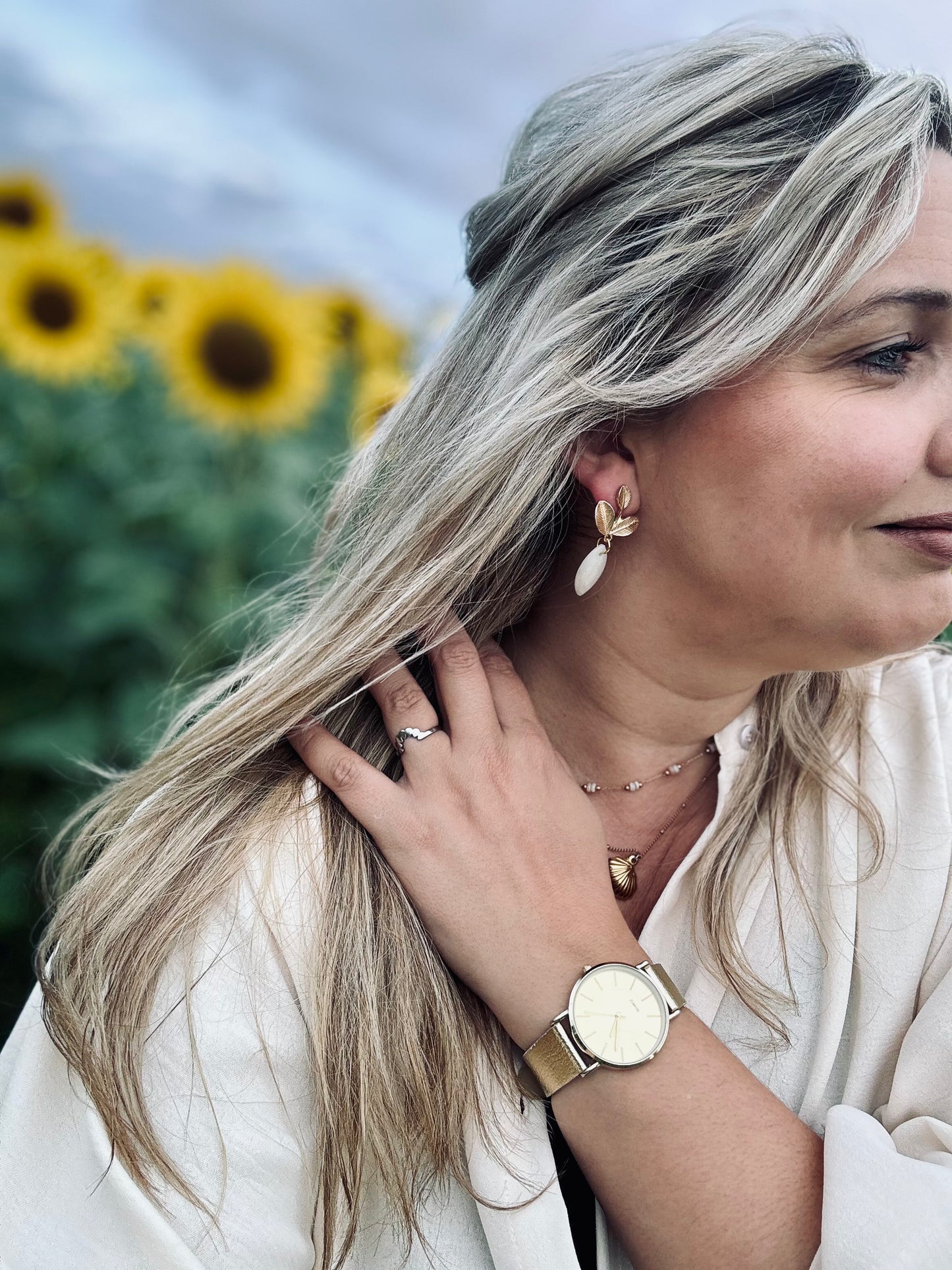 Autumn flowers oorbellen