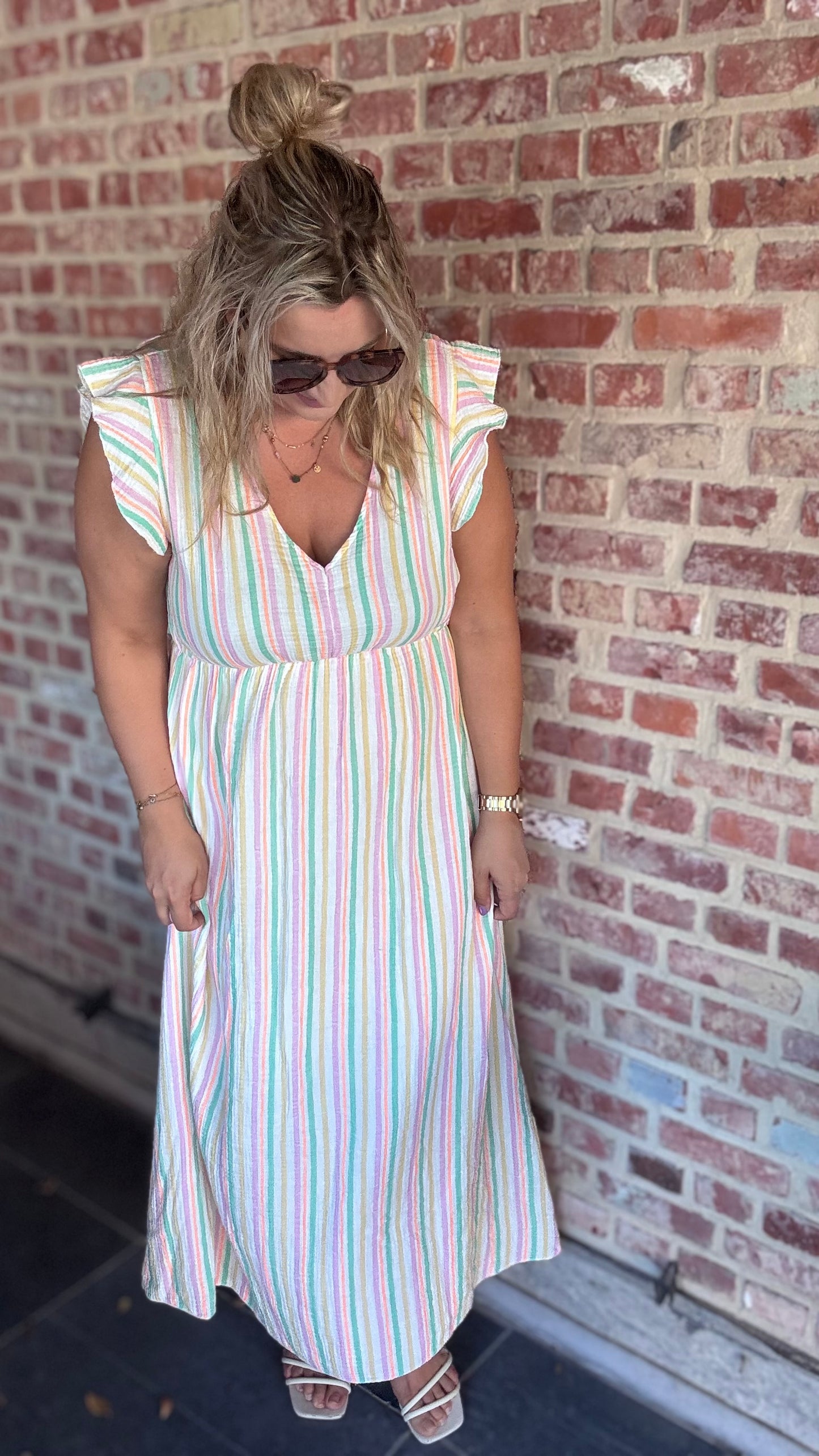 Golden hour dress - pastel