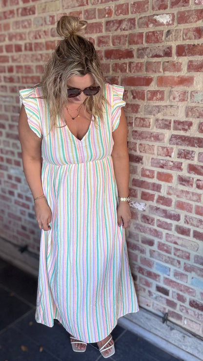 Golden hour dress - pastel