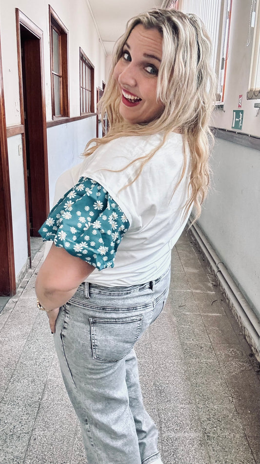 Green Daisy shirt